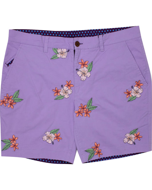 EDWARD LILAC MULTI FLOWER EMBROIDERY
