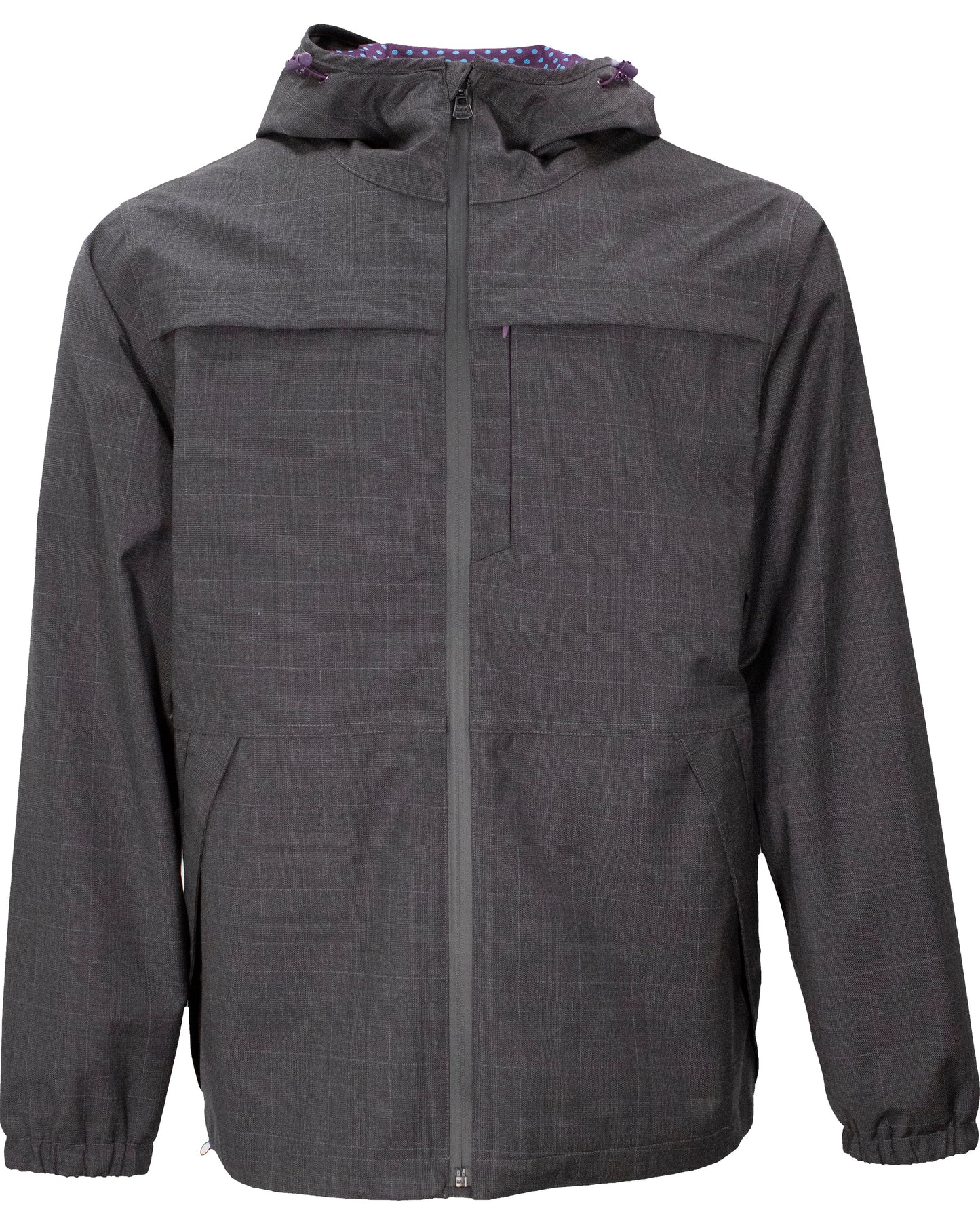 LUCA CHARCOAL WOOL WATERPROOF JACKET