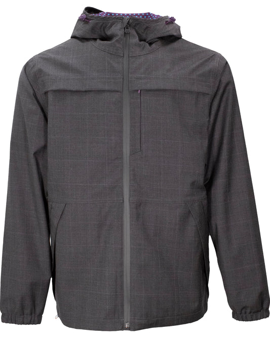 LUCA CHARCOAL WOOL WATERPROOF JACKET