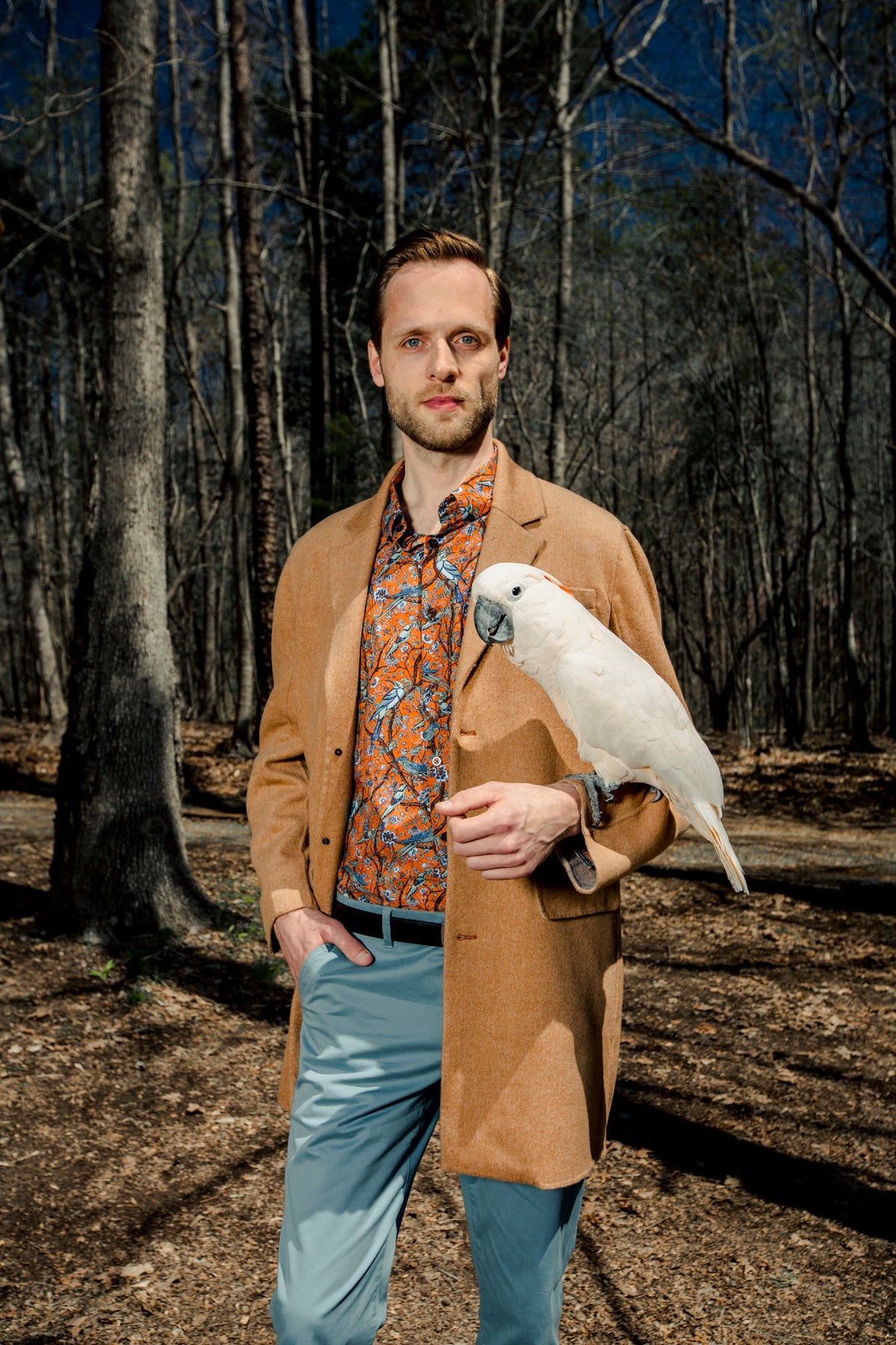 Mark Herringbone Camel Doublewool Jacket