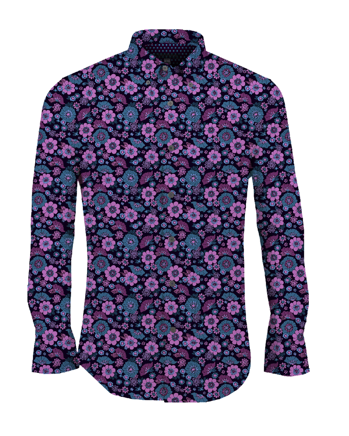 MITCHELL JOYFUL FLORAL SHIRT - PLUM