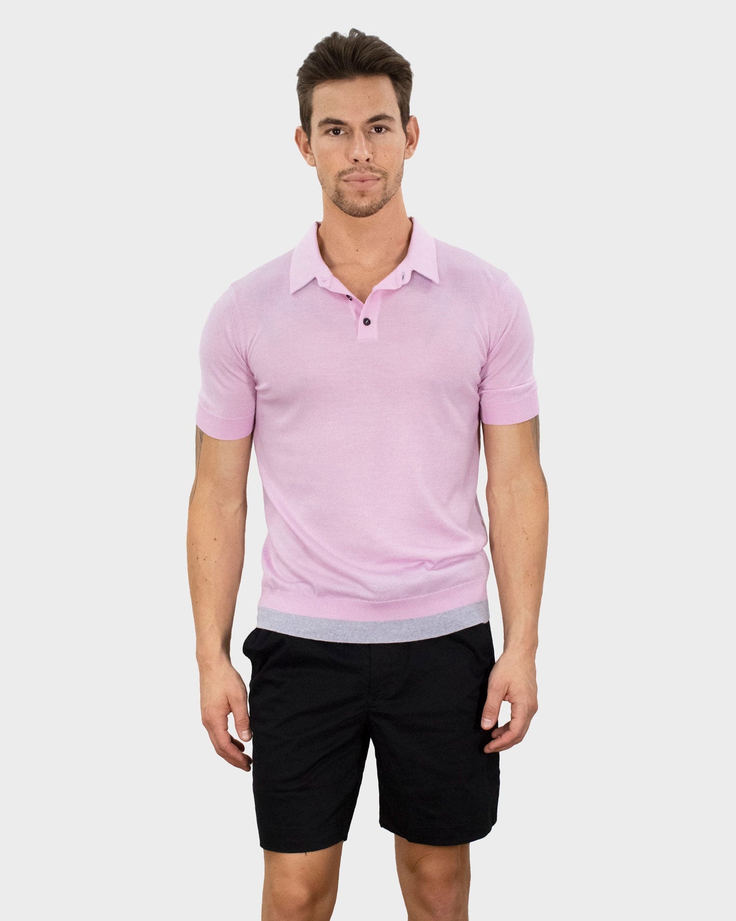 PILGRIM POLO SHIRT IN PINK SKY