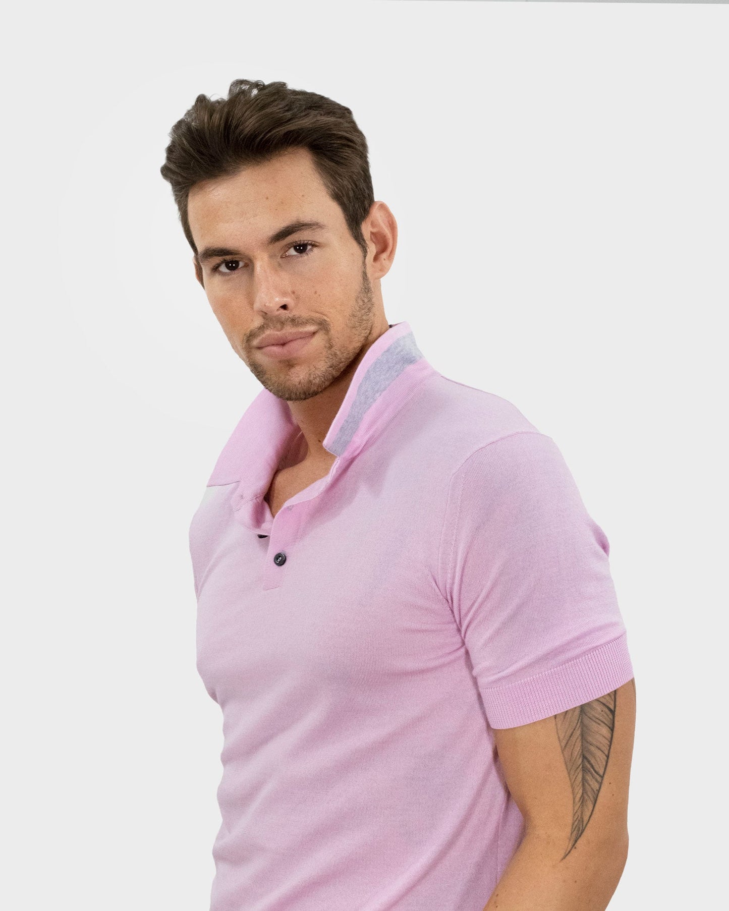 PILGRIM POLO SHIRT IN PINK SKY