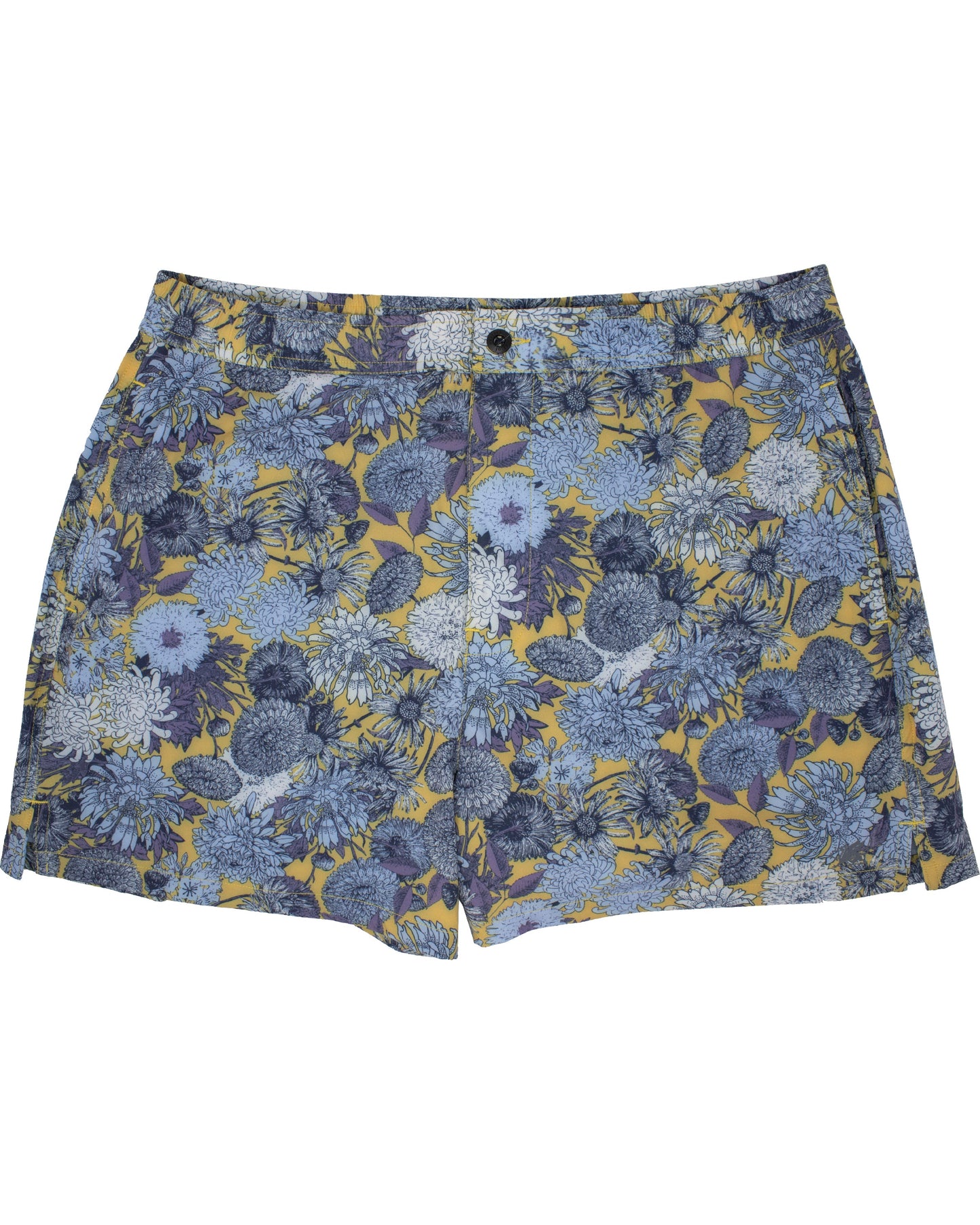 Quack 2 Mums Floral Yellow Swim Trunk