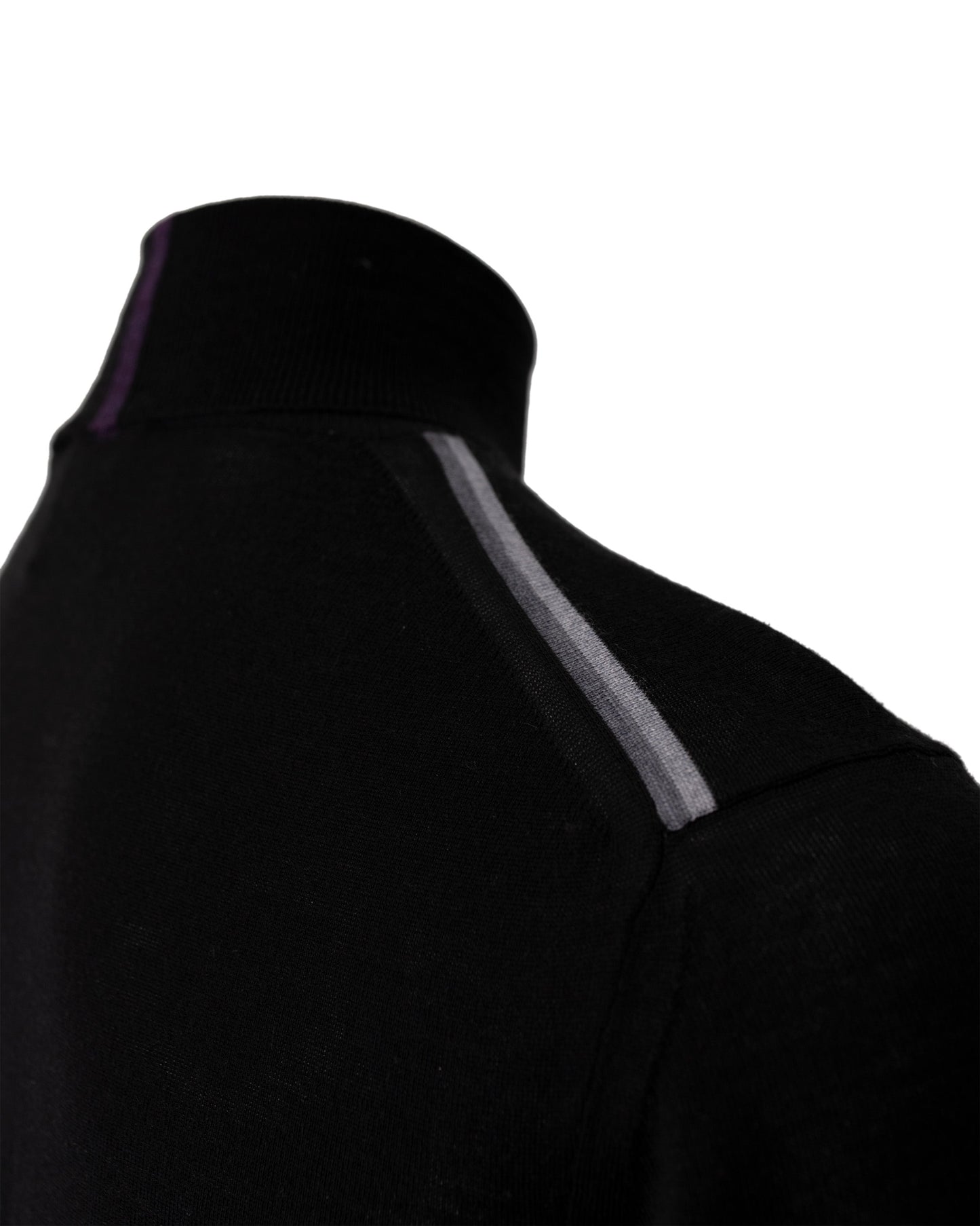 RONALD MERINO TURTLENECK SWEATER - BLACK