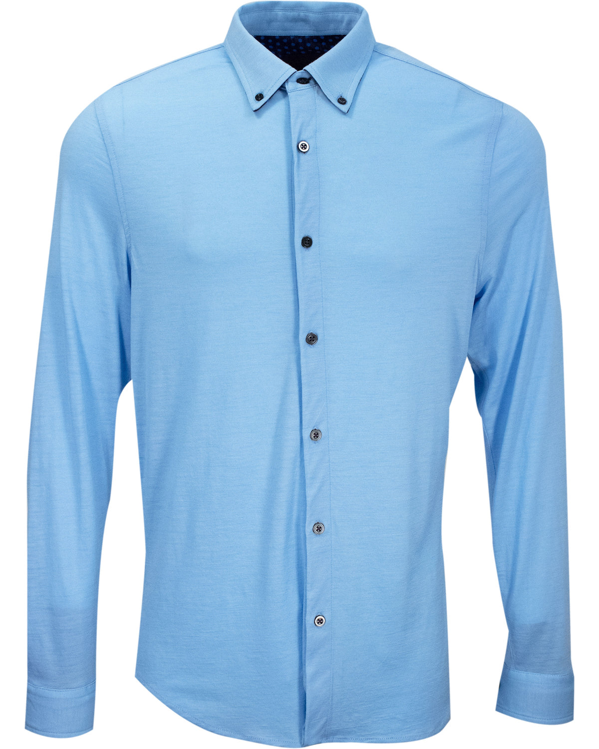 SHAWN MERINO SHIRT - BLUE