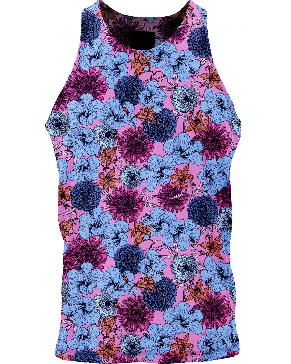 TEDFORD HIBISCUS GARDEN TANK IN PINK