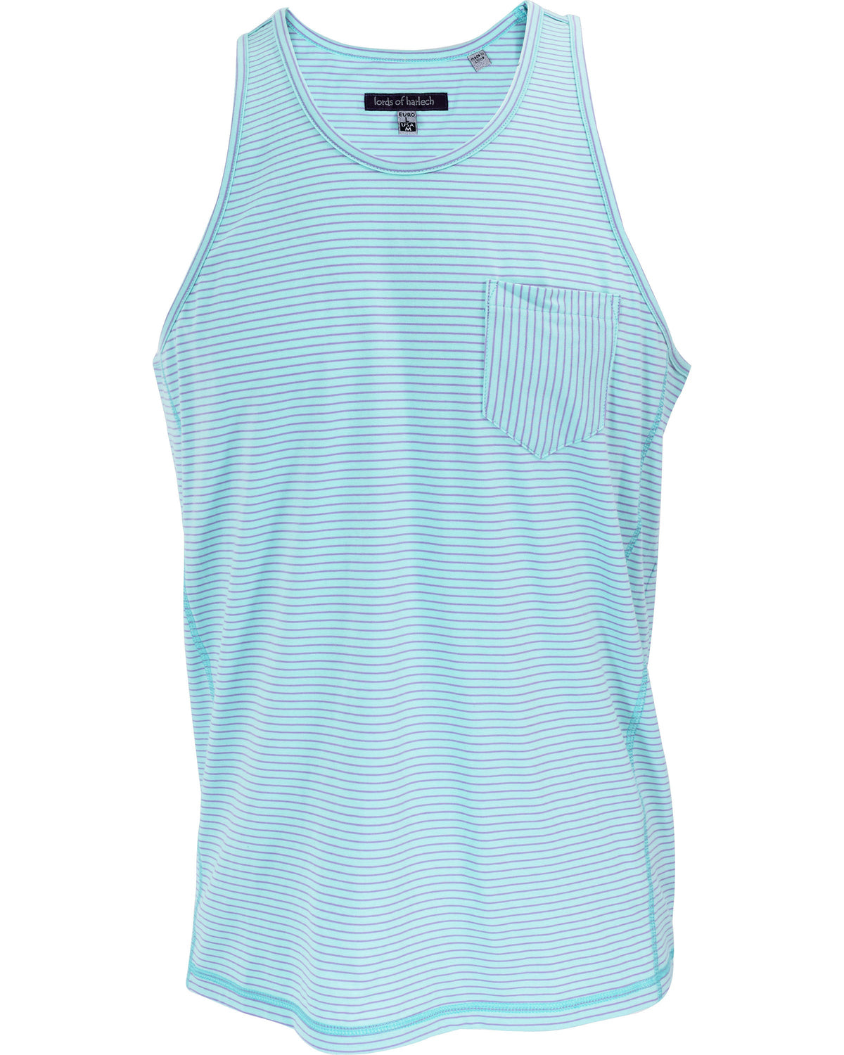 TRISTAN LAGOON STRIPE POCKET TANK