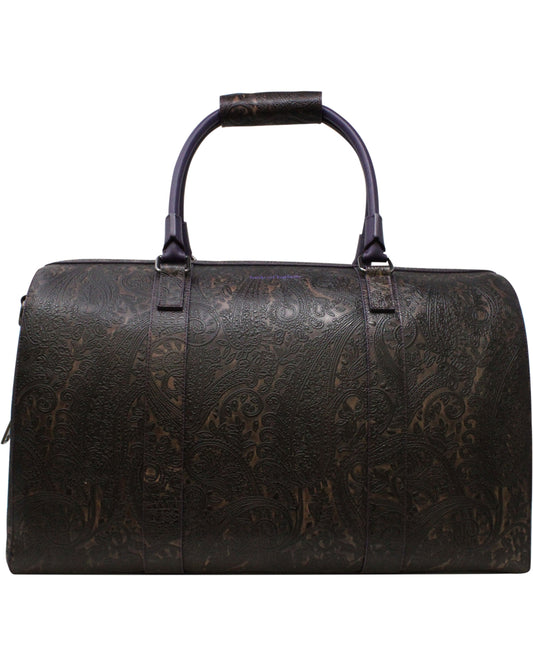 WALLACE WEEKENDER LEATHER TRAVEL BAG - TOFFEE BROWN