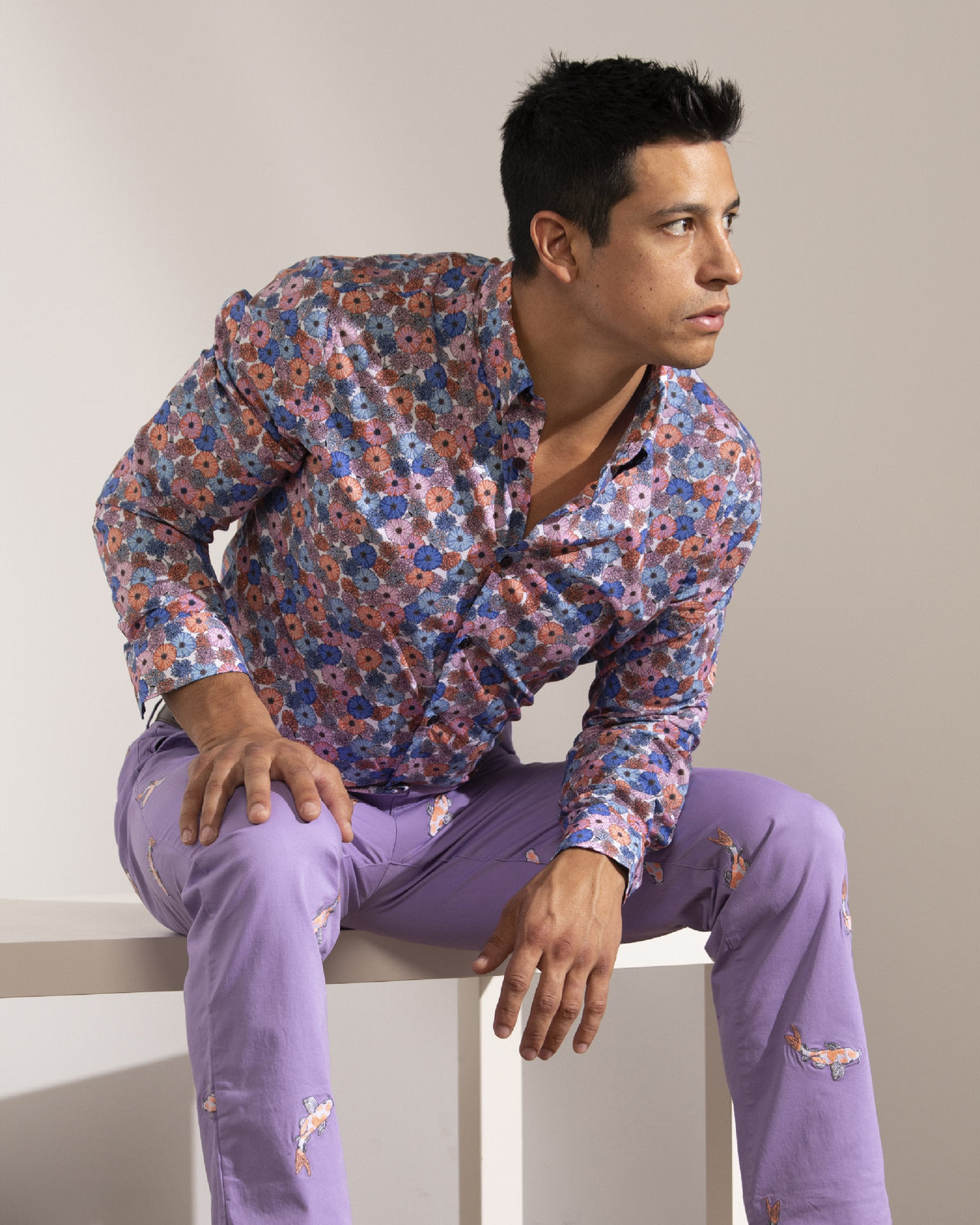 Charles Koi Lilac Pants