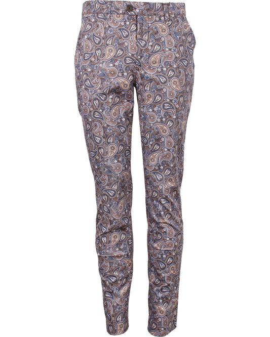 JACK LUX TRIPPY PAISLEY PANT -  GREY