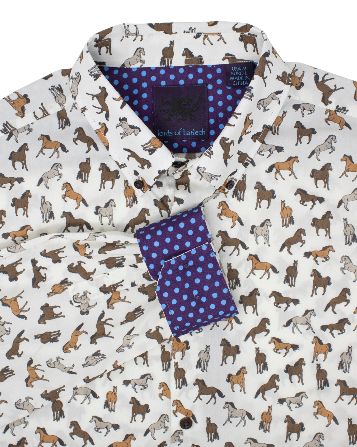 Mitchell Horses Ivory Shirt