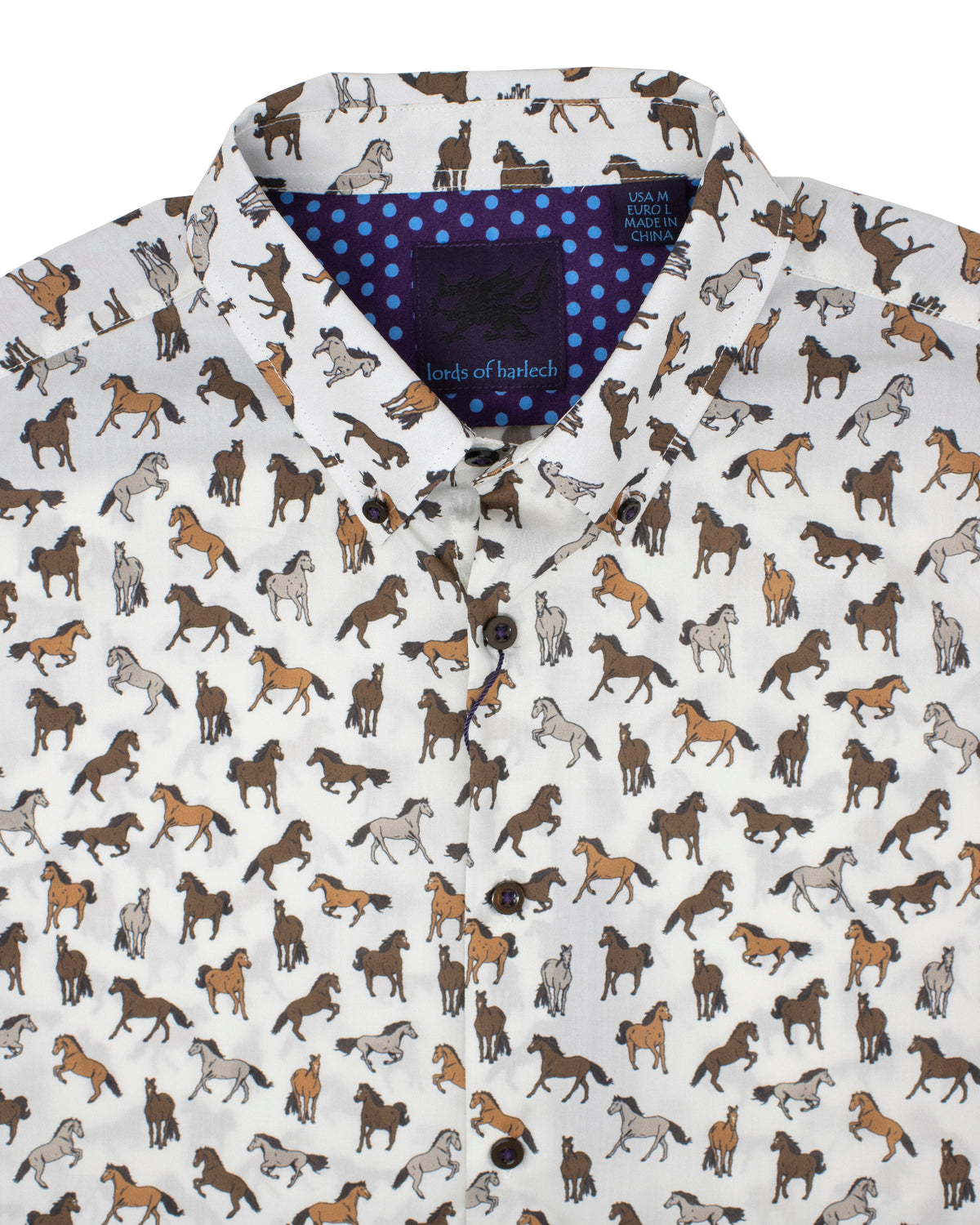 Mitchell Horses Ivory Shirt