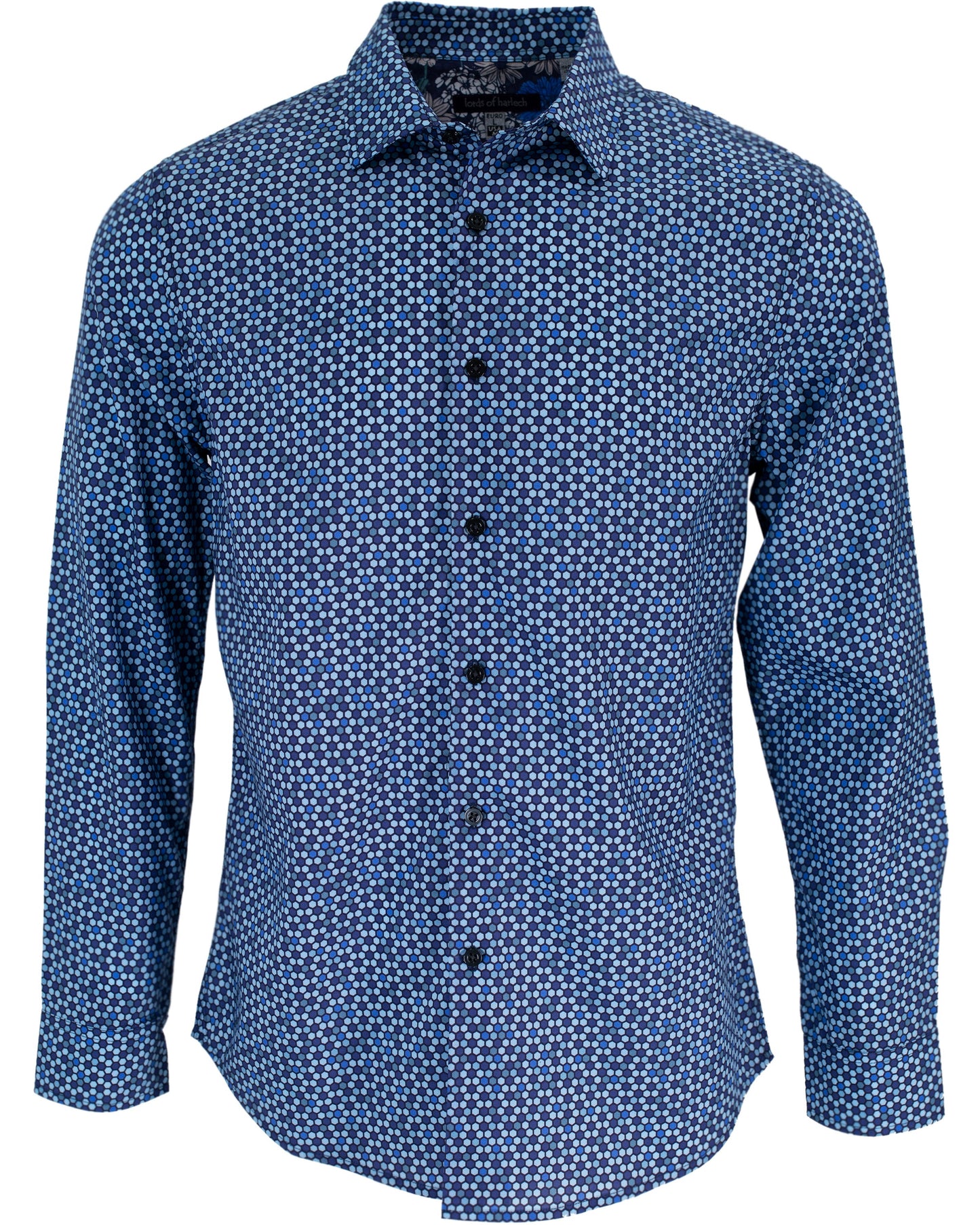 NIGEL FOOTBALL GEO SHIRT IN BLUE