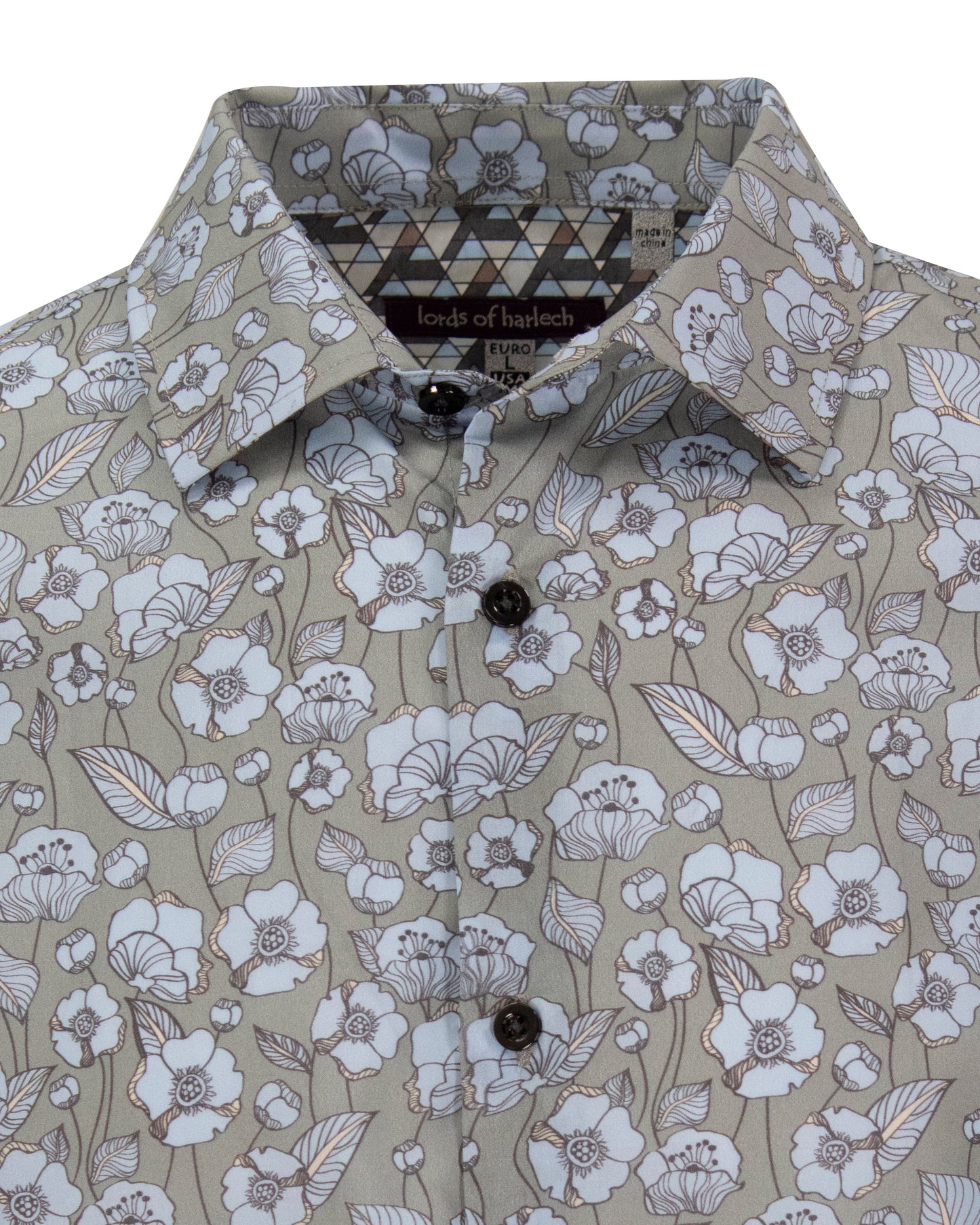 Nigel Notorious Floral Grey Shirt