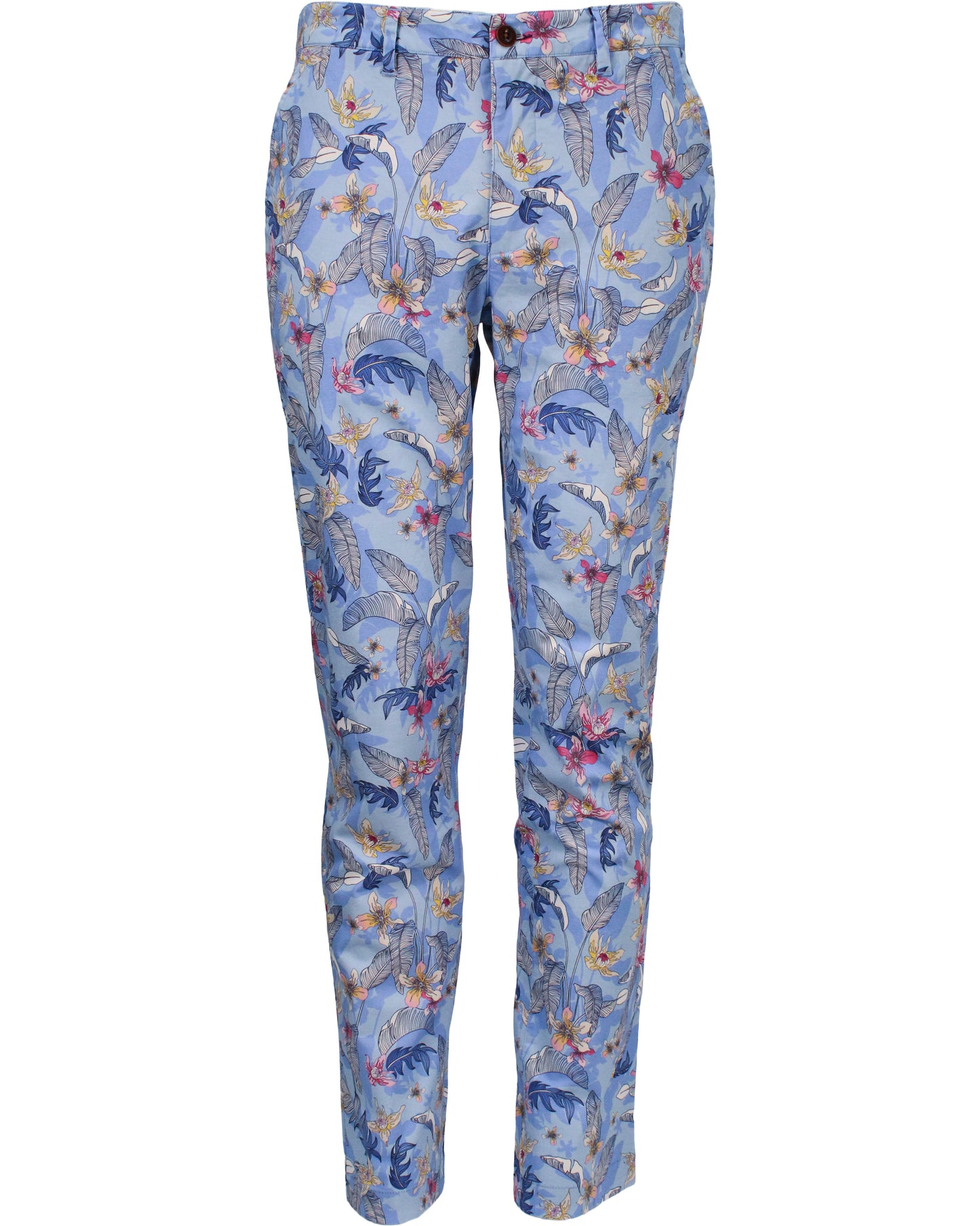 CHARLES FALLING FLOWERS PANT - BLUE