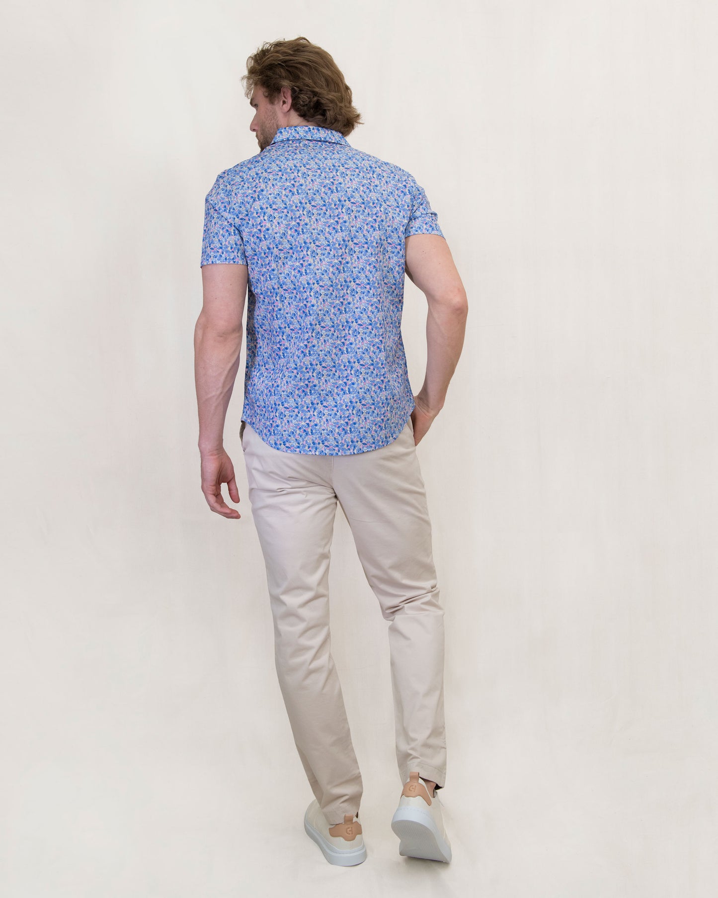 SCOTT MOSAIC  SHIRT - BLUE