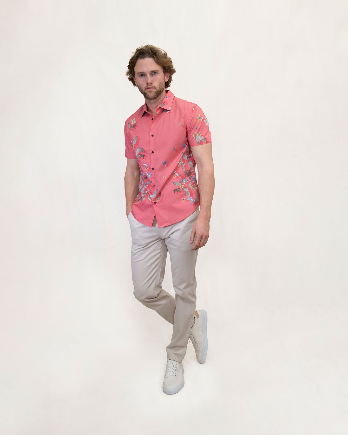 GEORGE SUMMERTIME SHIRT - MELON