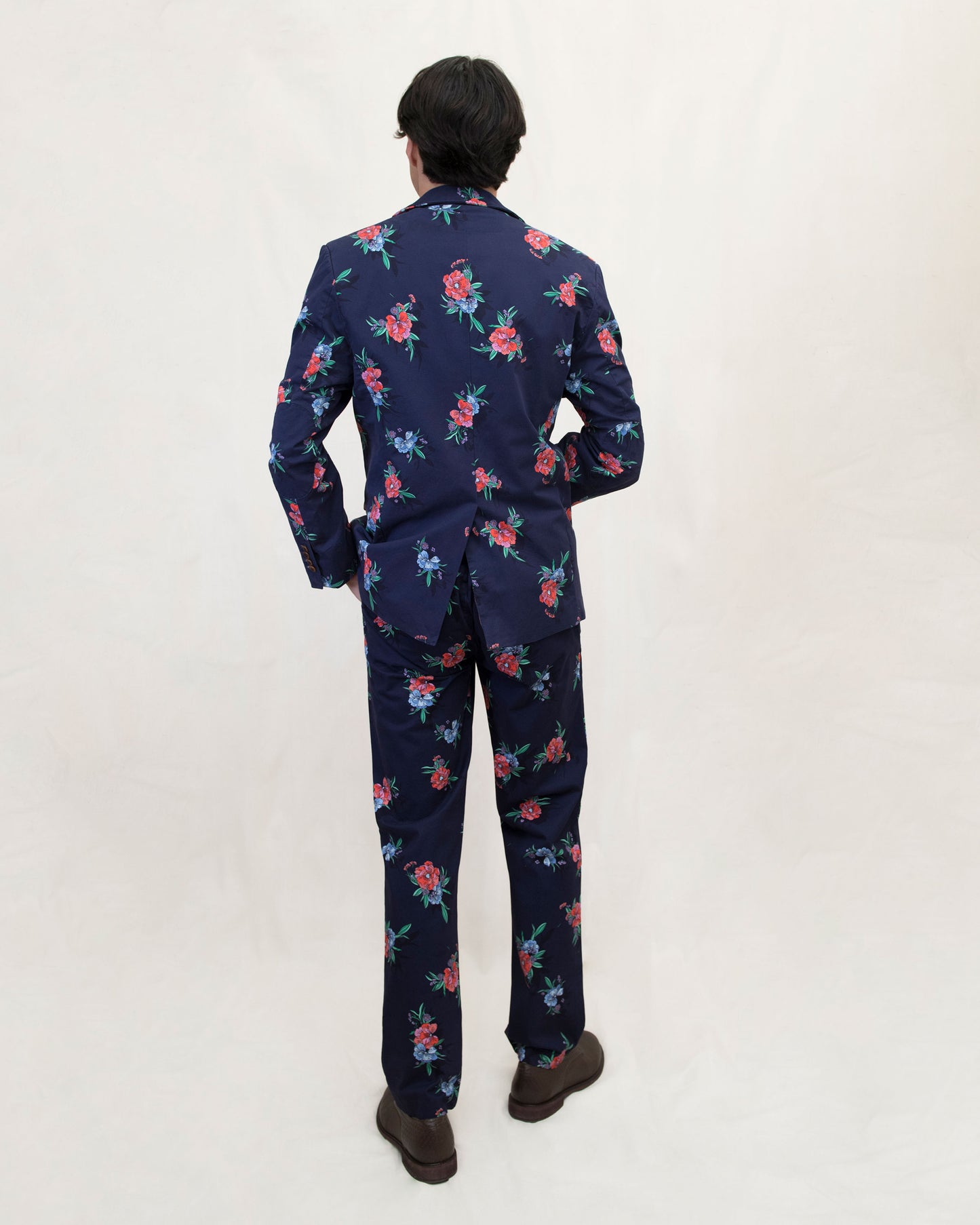 JACK OXFORD FLOWERS PANT - NAVY