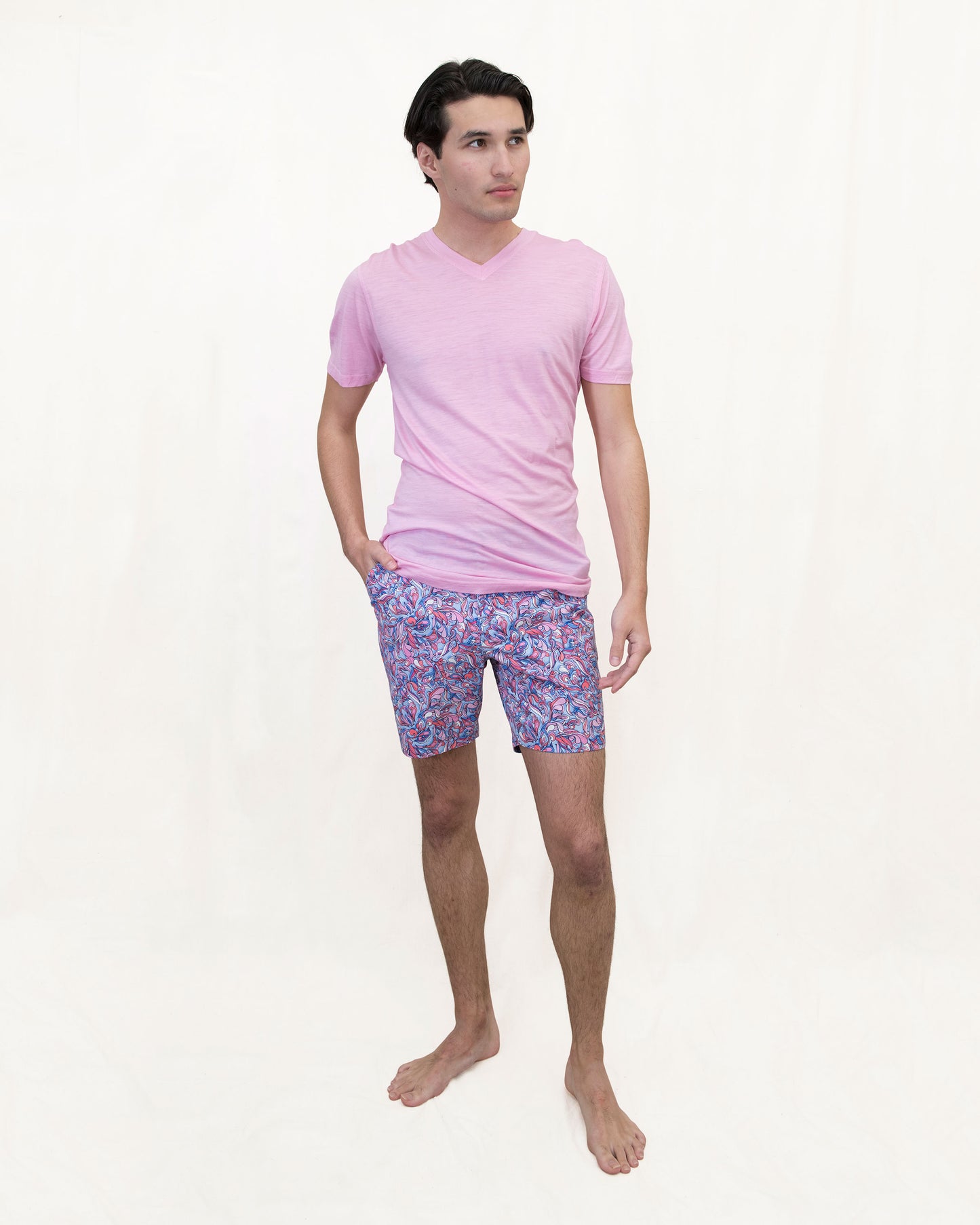 EDWARD PAISLEY LAYERS SHORT - NEAPOLITAN