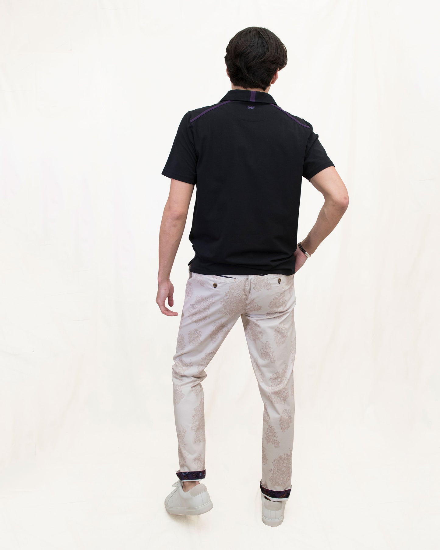 JACK CUTOUT OXFORD PANT - PUMICE