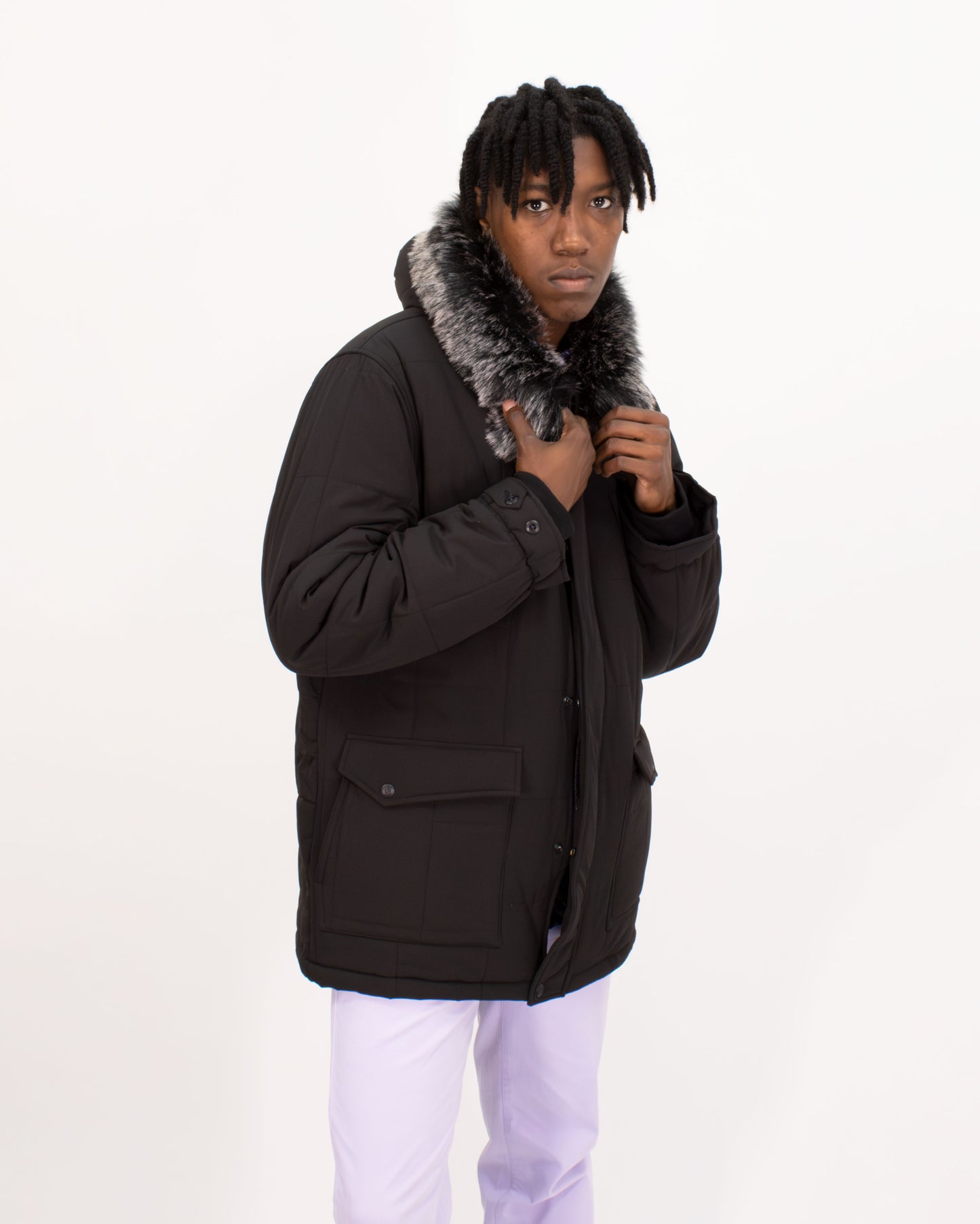 DUFFY PARKA - BLACK