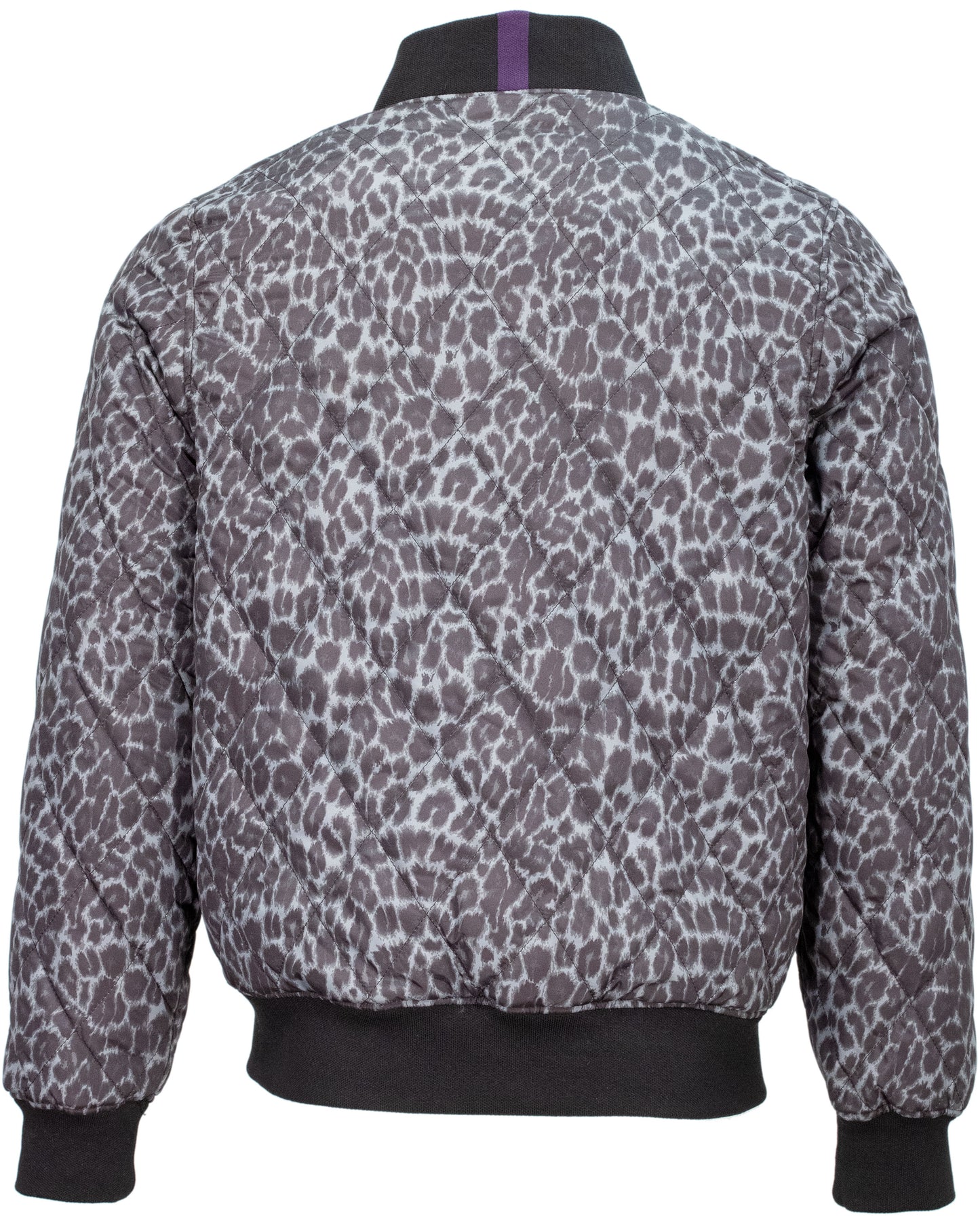 DON LEOPARD REVERSIBLE JACKET - BLACK