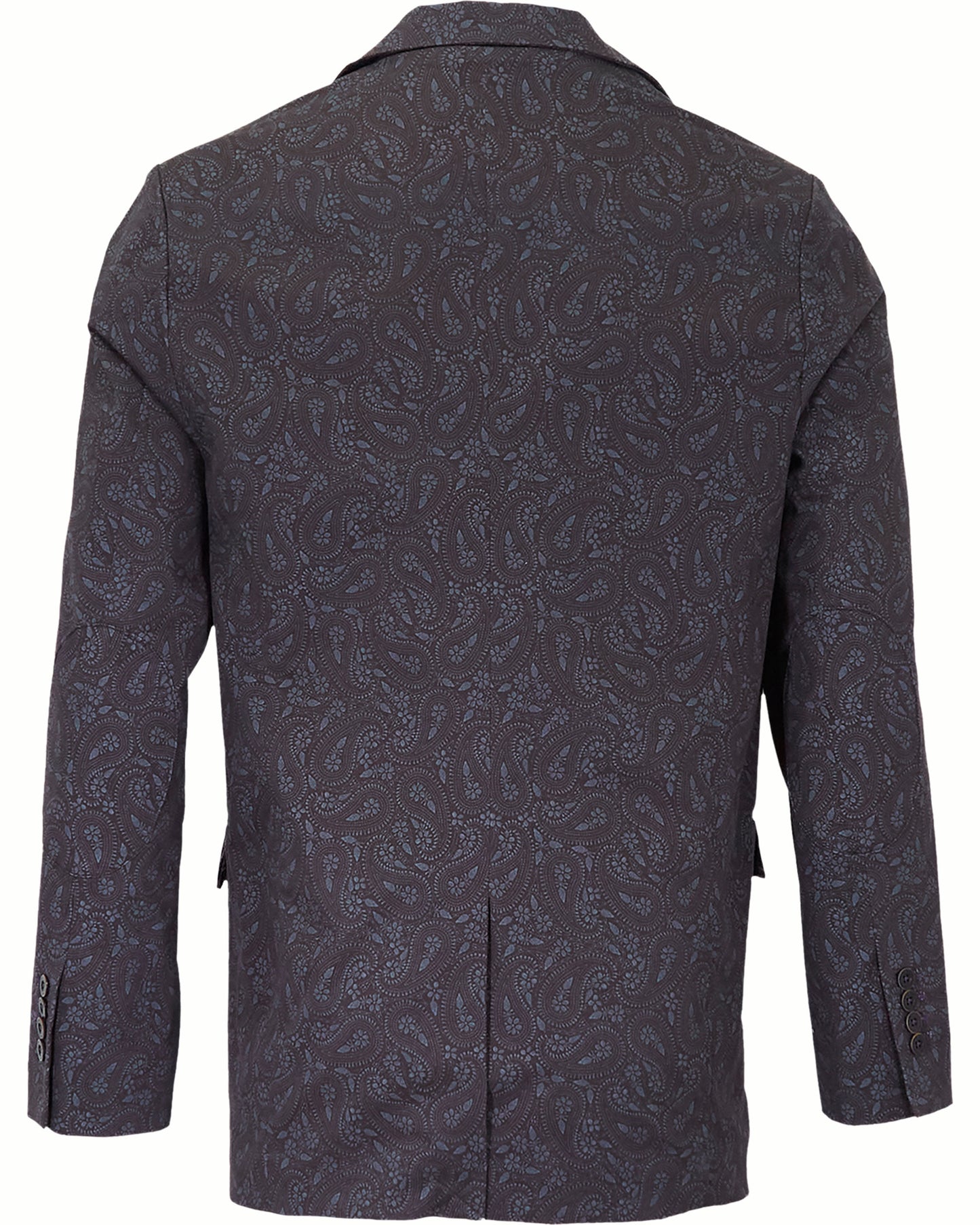 HADRIAN PERUGIA PAISLEY BLAZER - BLACK