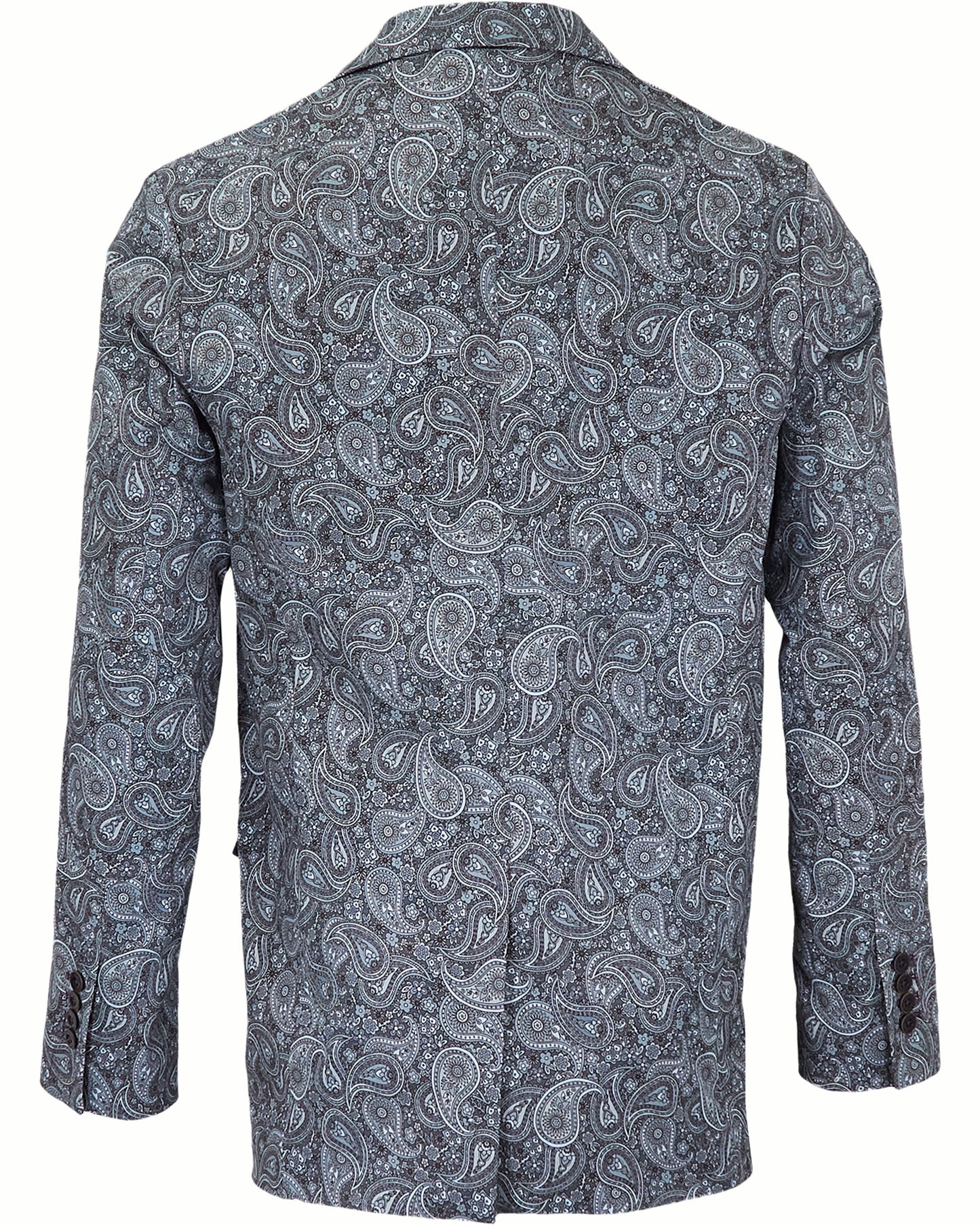 HADRIAN TRIBUNE PAISLEY BLAZER - GREY