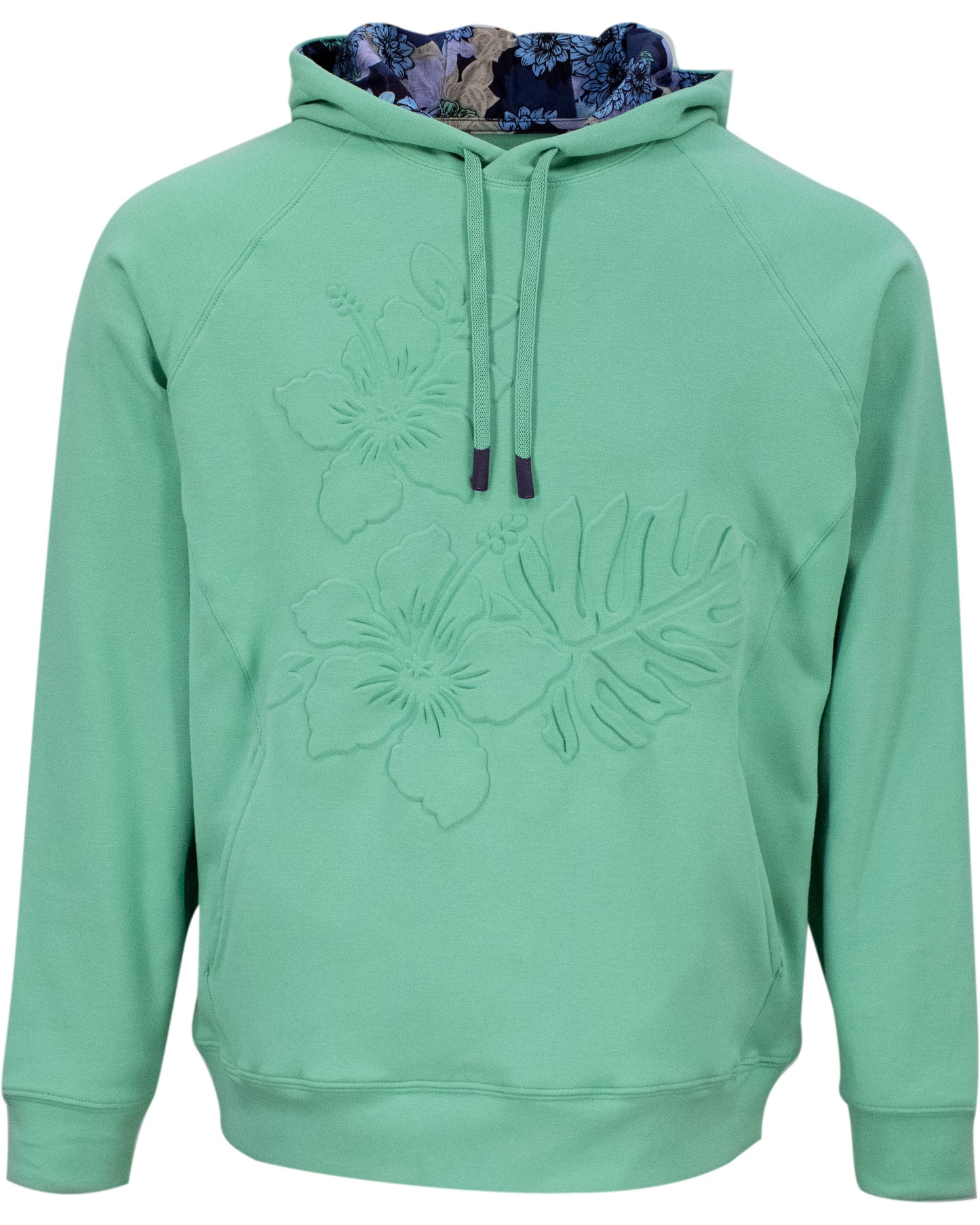 HANK EMBOSSED FLORAL HOODIE - CLOVER