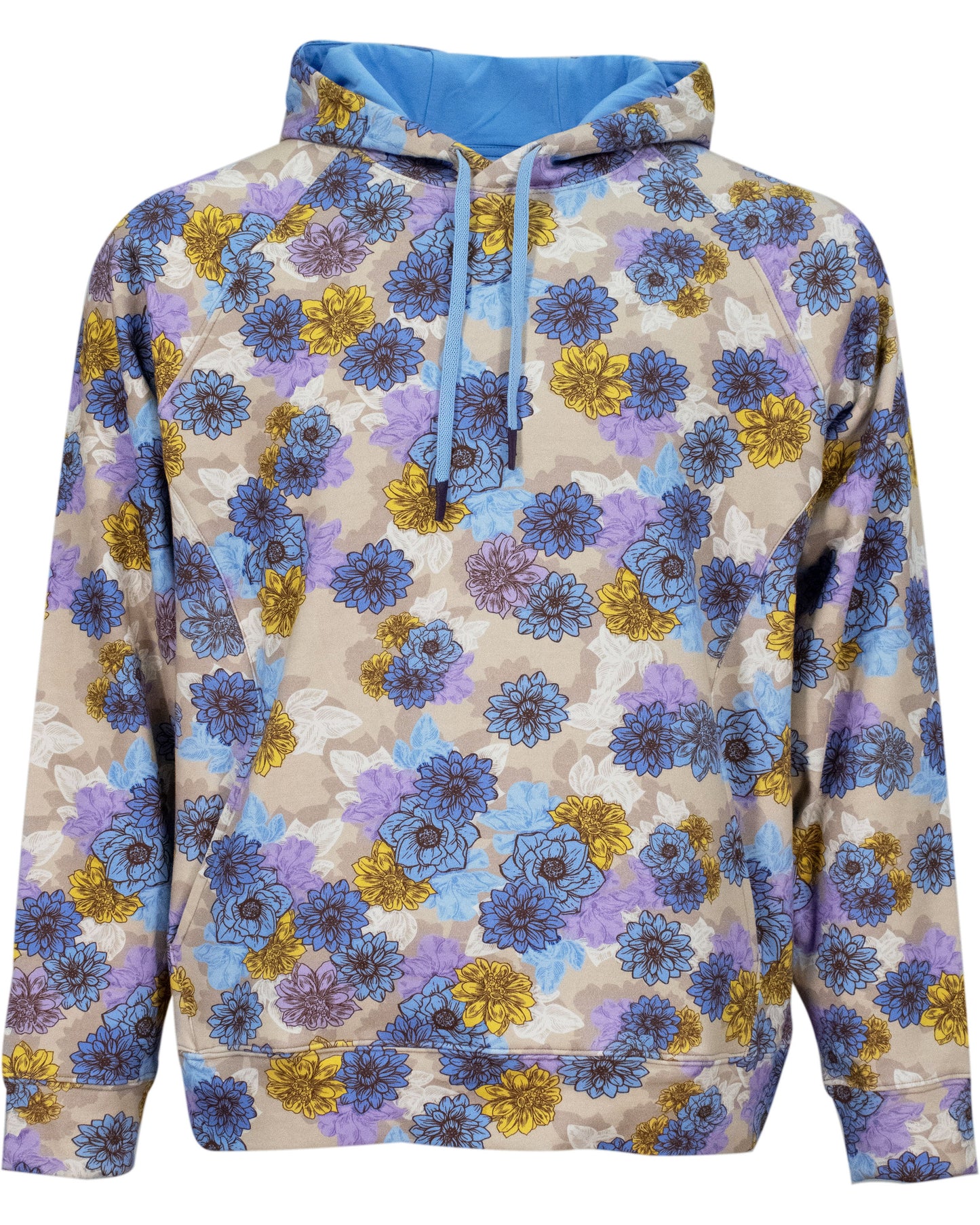 HANK SNAP FLORAL HOODIE - PUMICE