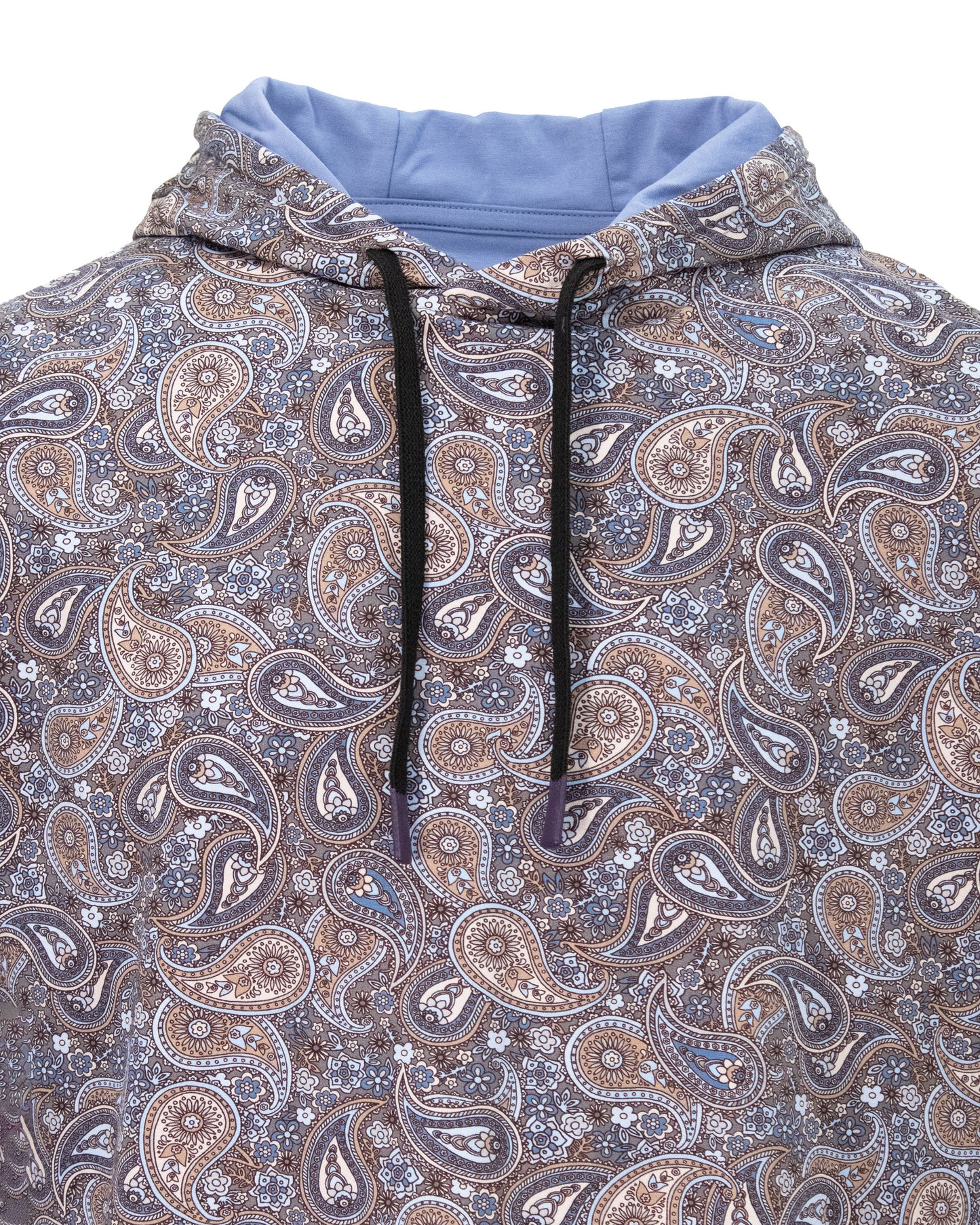 HORATIO TRIPPY PAISLEY HOODIE - GREY