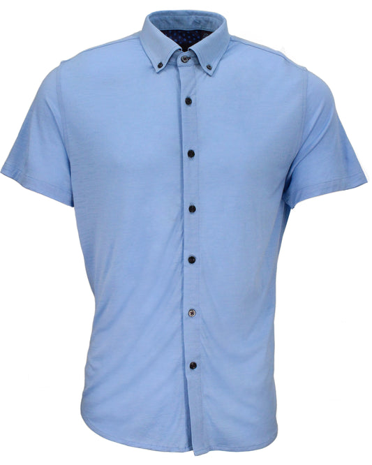 TOBIAS MERINO SHIRT - BLUE