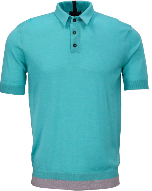 PILGRIM POLO SHIRT - LAGOON