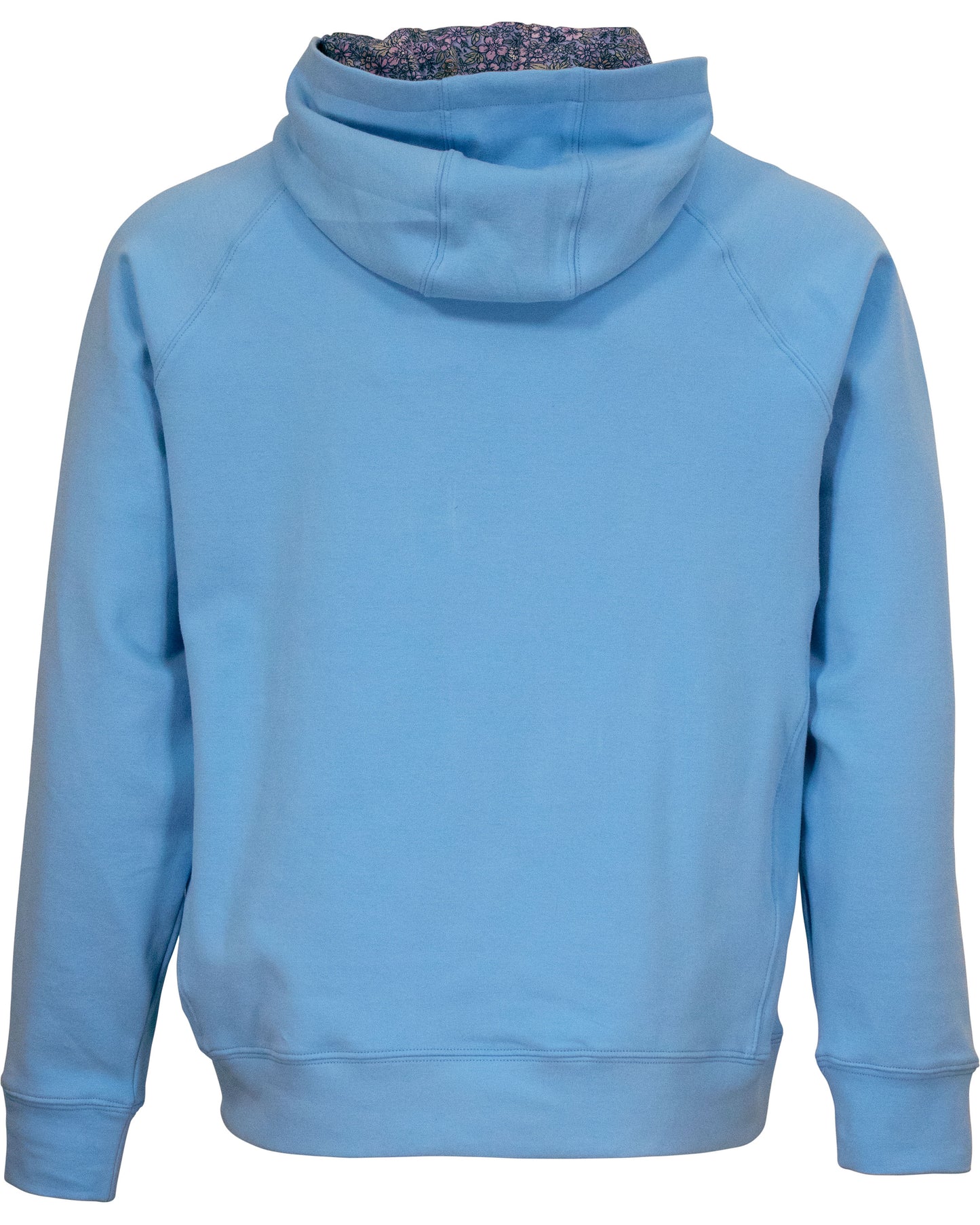 HANK EMBOSSED FLORAL HOODIE - BLUE