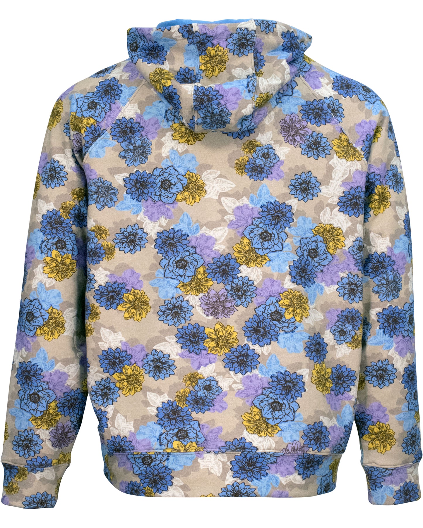 HANK SNAP FLORAL HOODIE - PUMICE