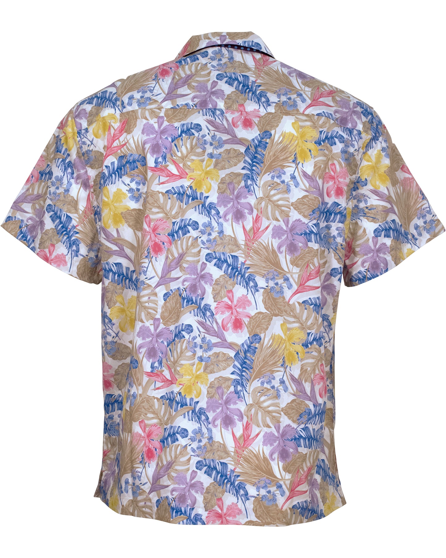 RALPH FLAT TROPICAL CAMP SHIRT - WHITE