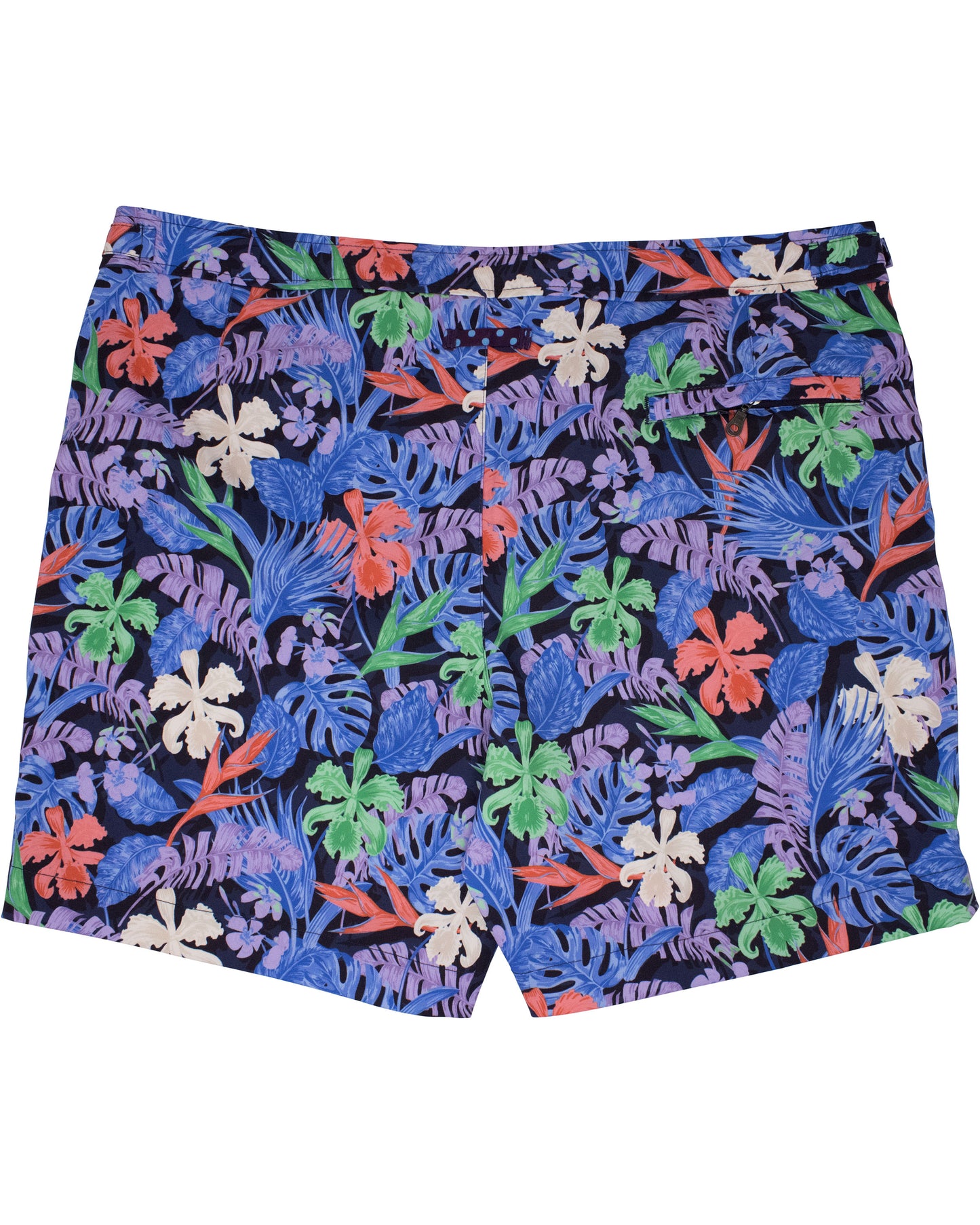 POOL FLAT TROPICAL SWIM SHORT - NAVY