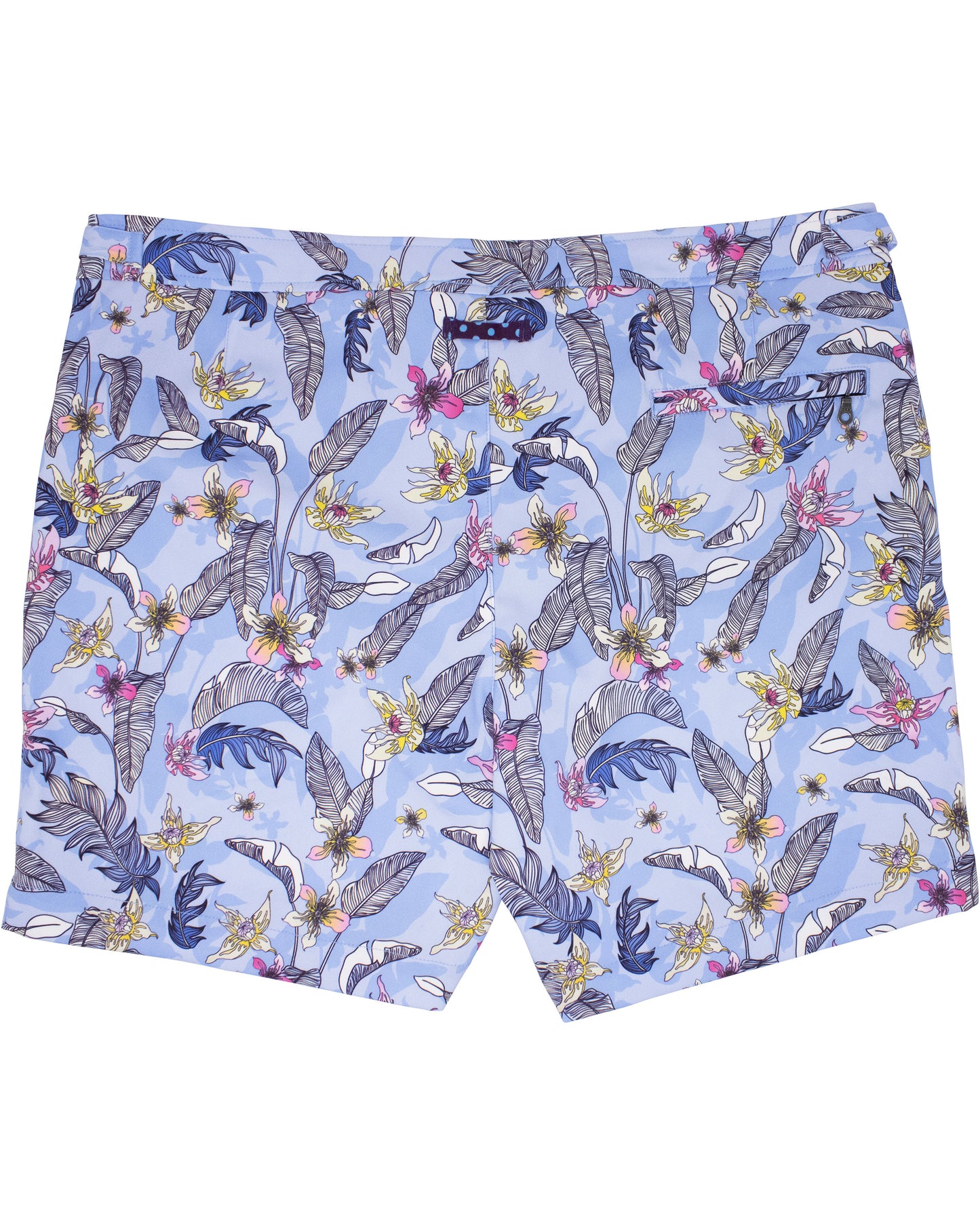 POOL FALLING FLOWERS SWIM SHORT - BLUE