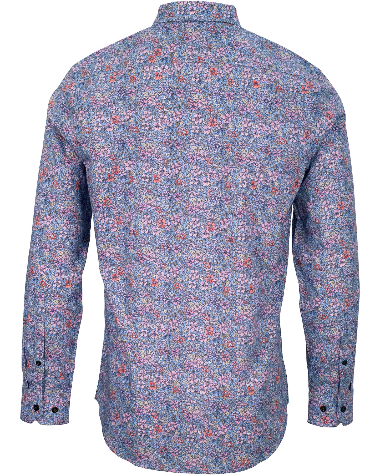 MORRIS FLOWER FIELD SHIRT - SHADOW PINK