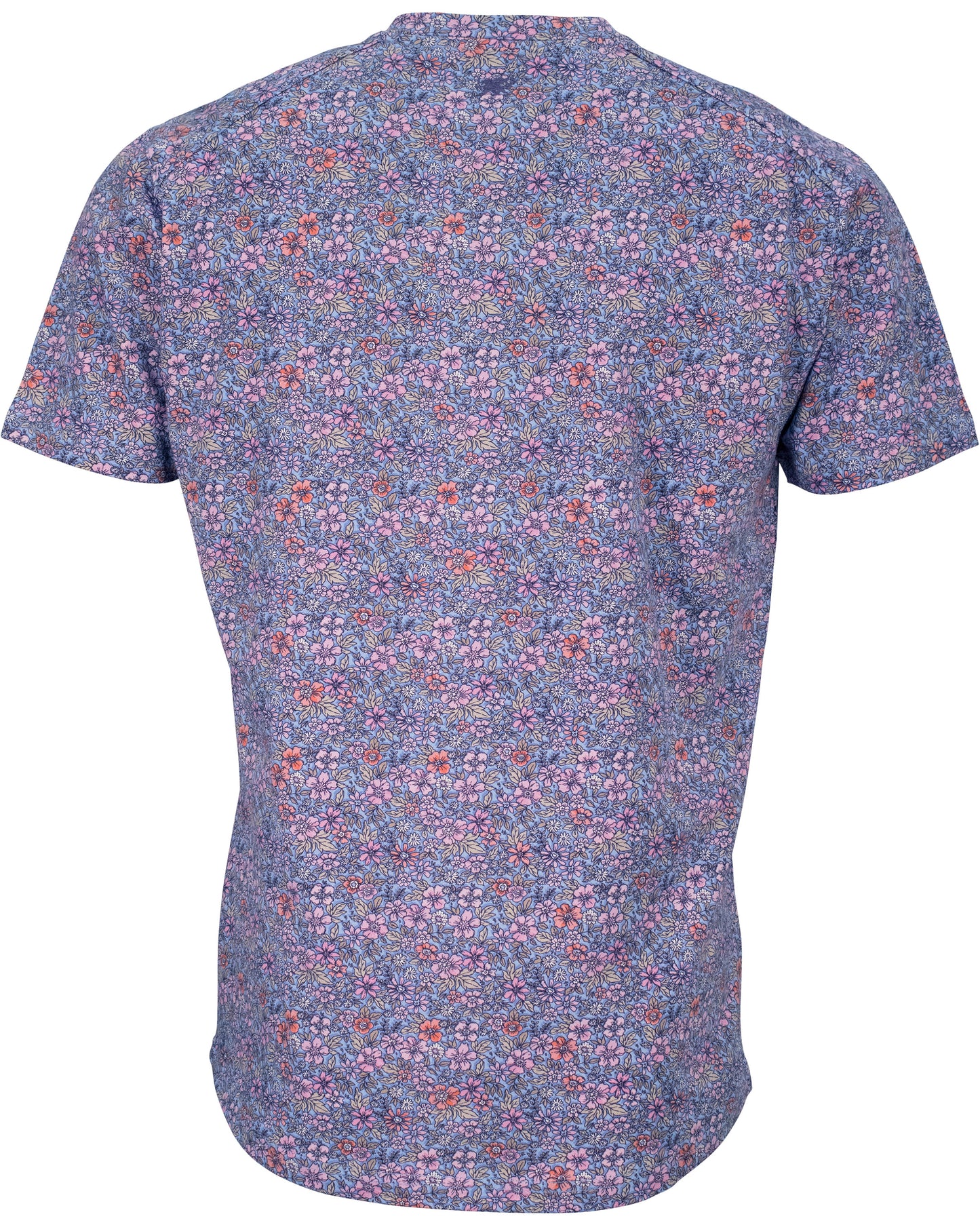 MAZE FLOWER FIELD V-NECK TEE - SHADOW PINK