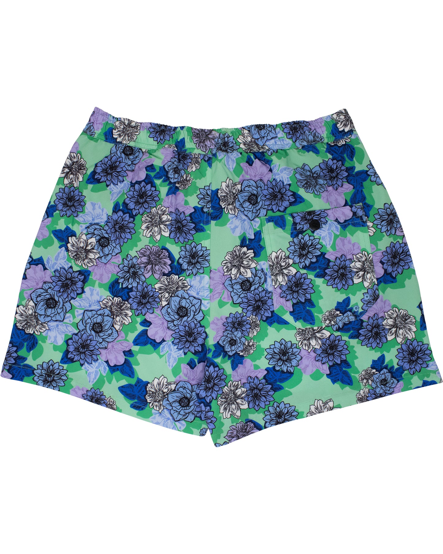 QUACK SNAP FLORAL SWIM SHORT - CLOVER