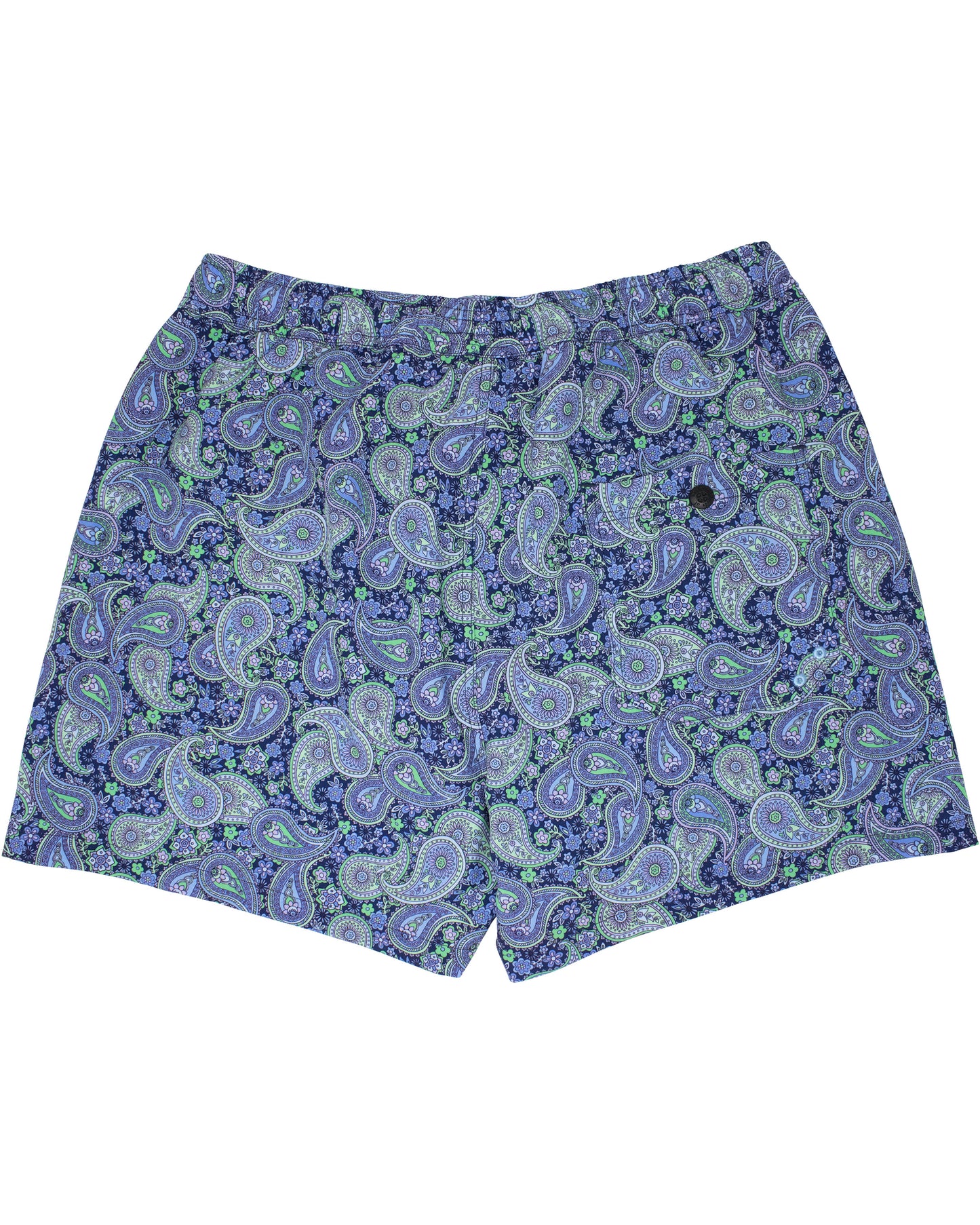 QUACK POW PAISLEY SWIM SHORT - GRASS