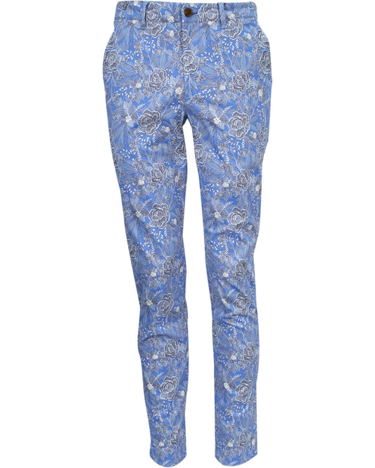 JACK HANDCUT FLORAL PANT - BLUE