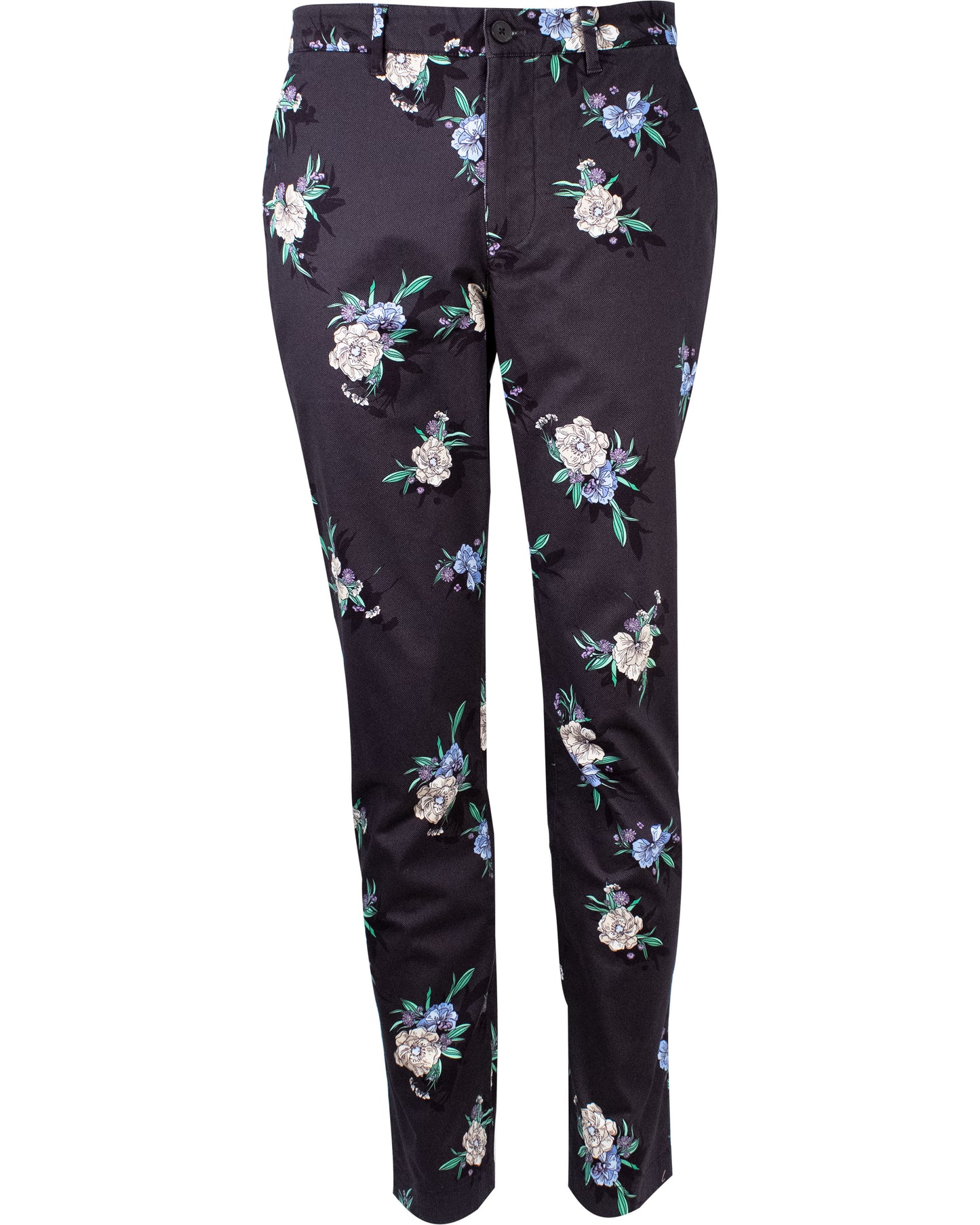 JACK OXFORD FLOWERS PANT - BLACK