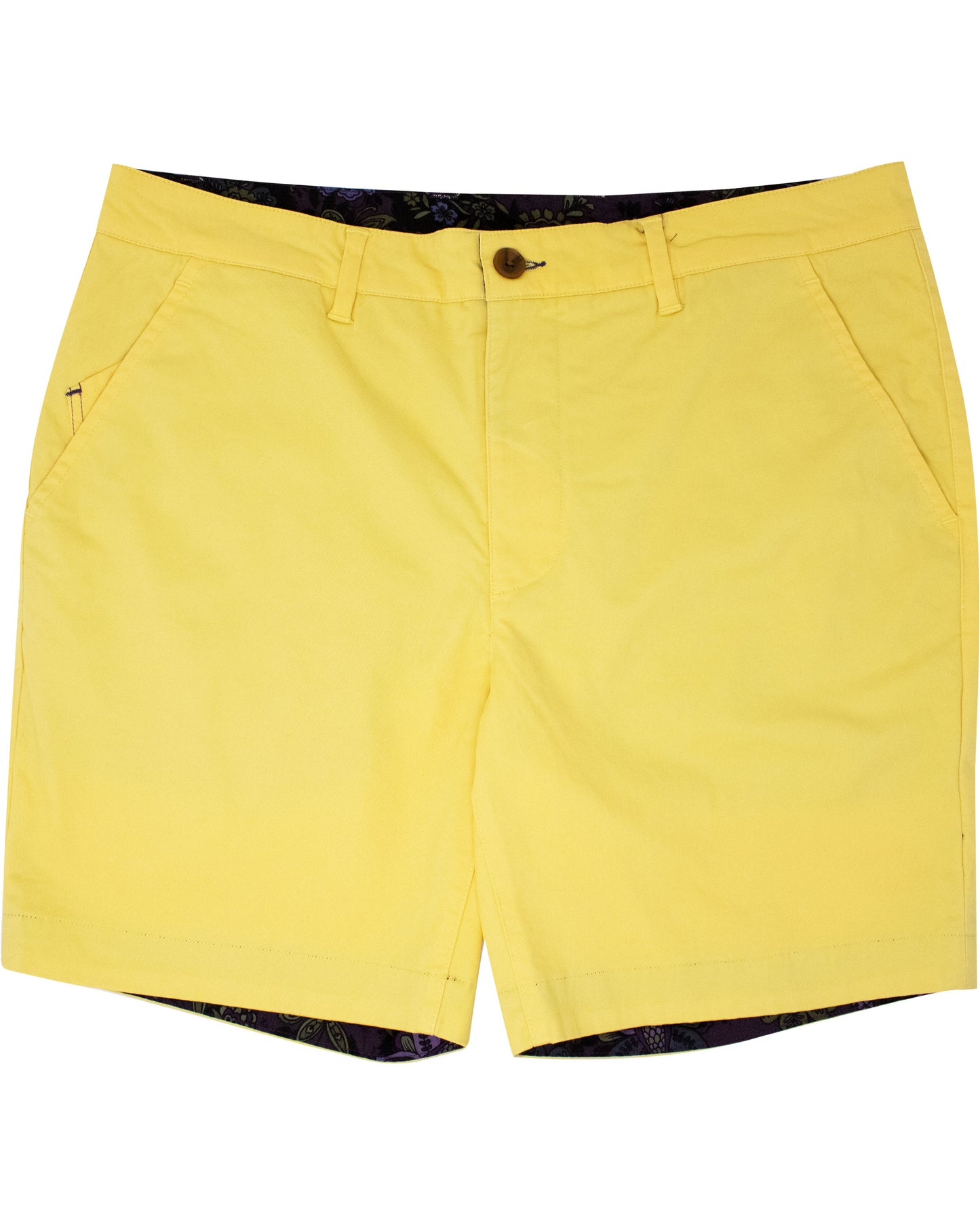 JOHN FLAT FRONT SHORT - SUNSHINE