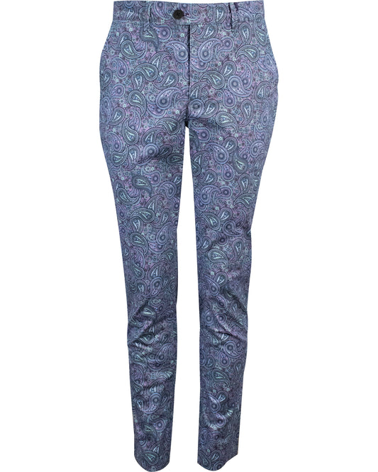 JACK LUX TRIPPY PAISLEY PANT - LAVENDER