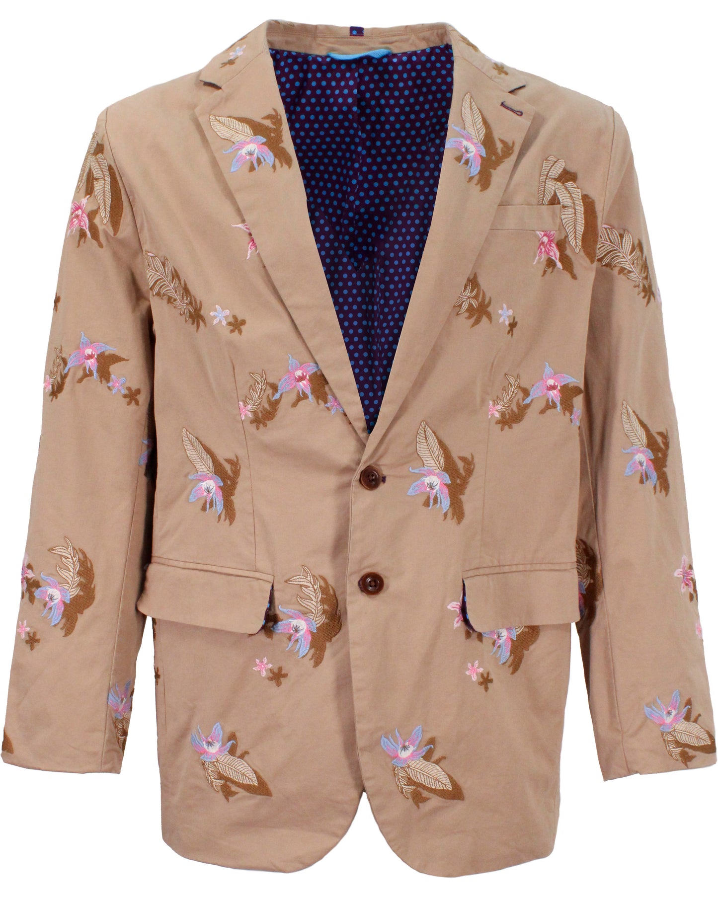 JULIUS FLOWER EMBROIDERY BLAZER - SAND