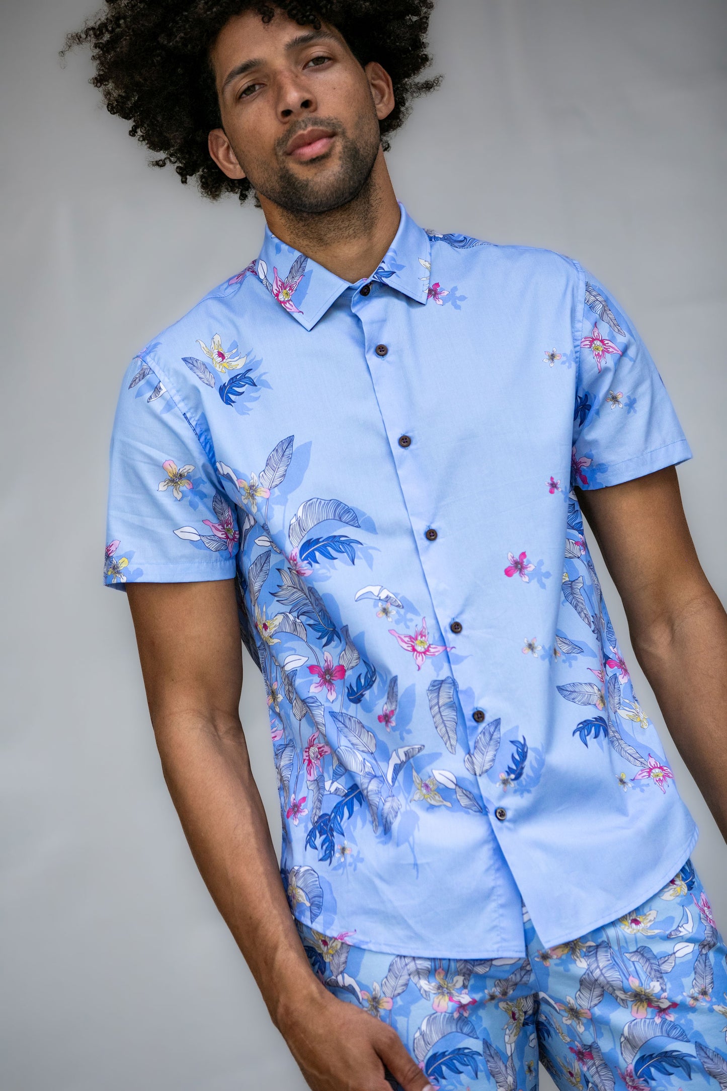 GEORGE SUMMERTIME SHIRT - BLUE