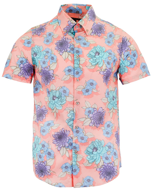 TIM FLOWER BED SHIRT -  PINK